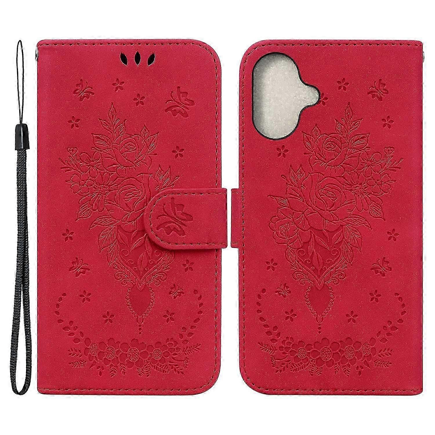 For iPhone 16 Case Shockproof Leather Phone Cases Pattern Imprint