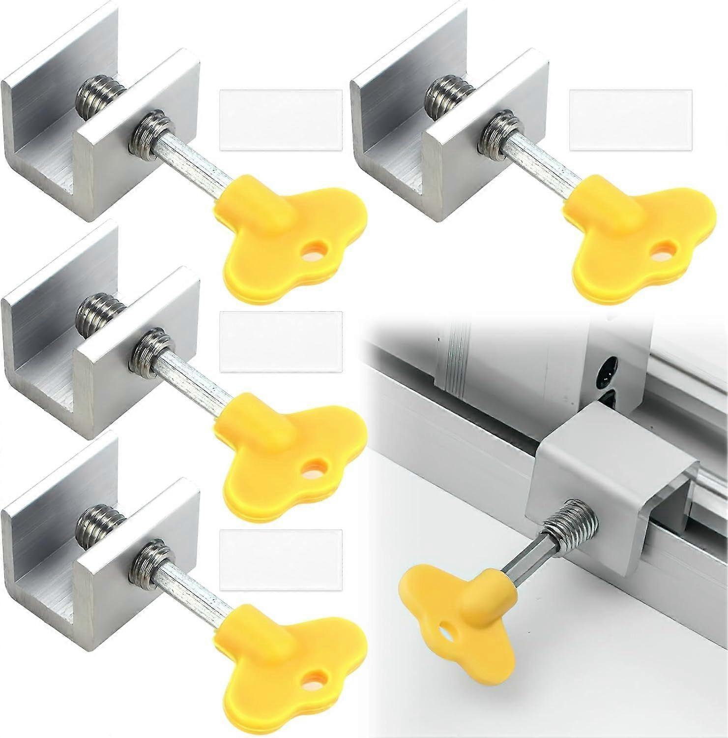 Sliding Window Lock, Sliding Window Lock, Sliding Door Lock, Adjustable Window Lock - Aluminum Alloy Reinforced Security for Your Windows