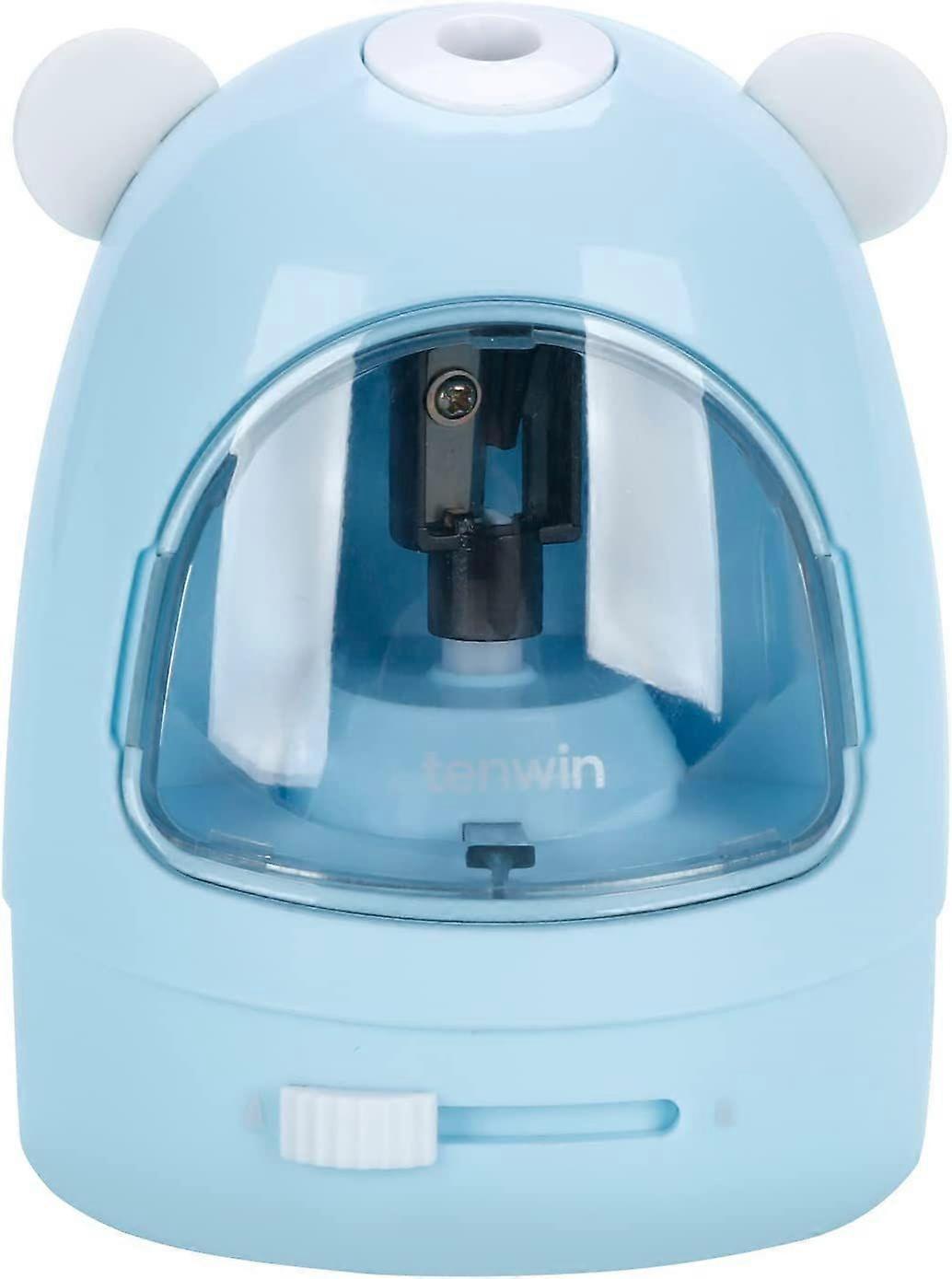 Cute Electric Pencil Sharpener( Another BladeAccessories and Pencil Extender Included)blue
