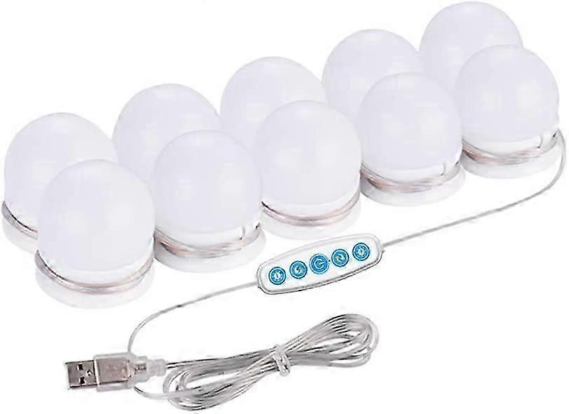 Makeup Mirror Light, Hollywood Cosmetic Mirror Light with 5 Color Modes and 10 Dimmable Light Bulbs for Makeup Mirror and Dressing Table
