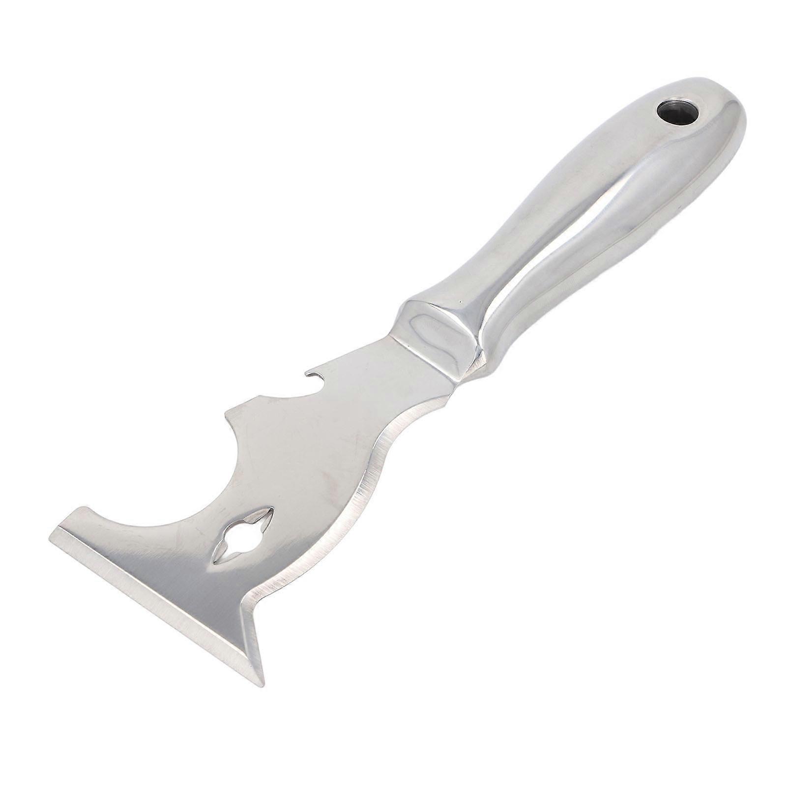Multi Function Putty Cutter Stainless Steel Blade Comfortable Grip Paint Scraper for Painting and Appearance Preparation