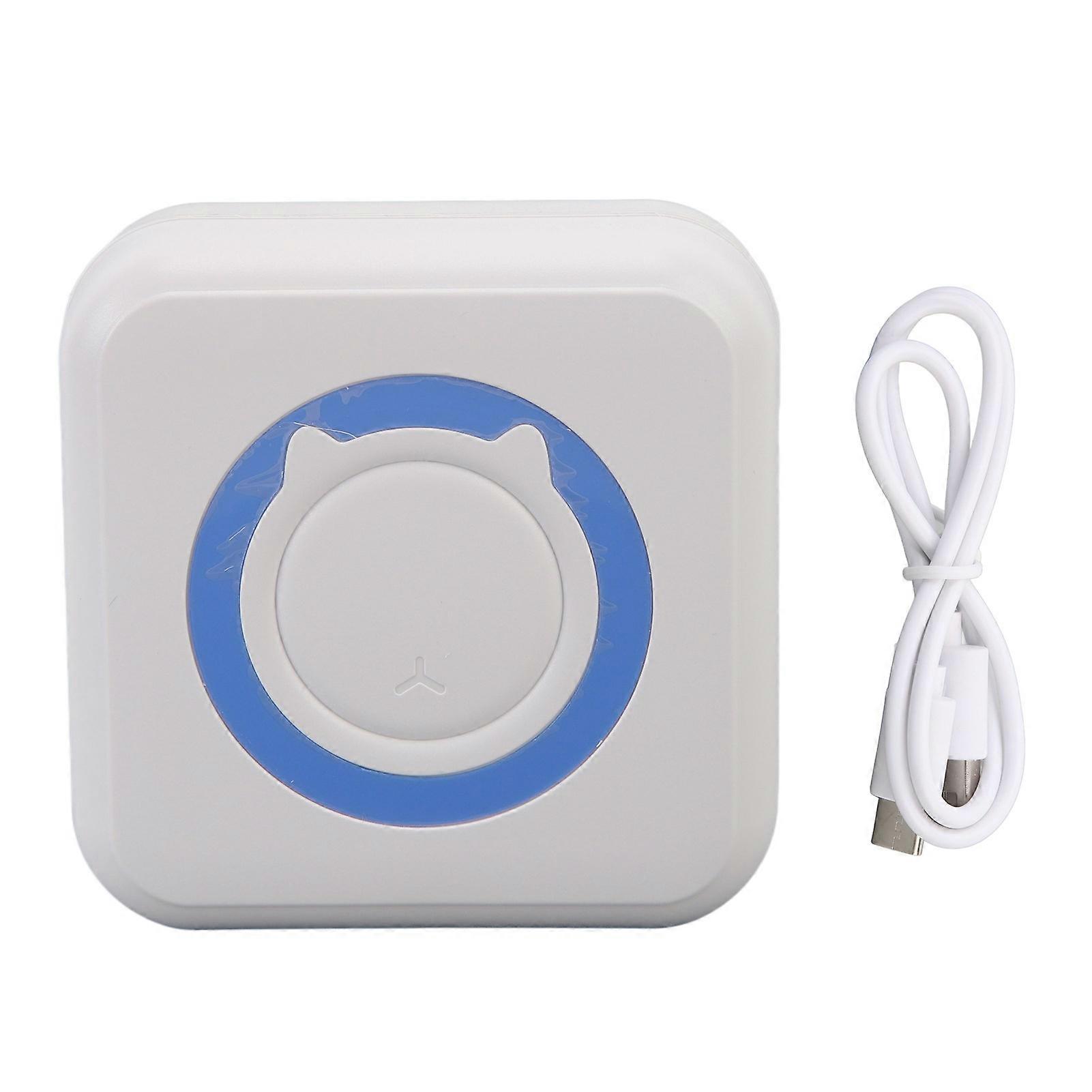 Pocket Mini Bluetooth Inkless Thermal Photo Printer Study Black and White Photos IOS for Android