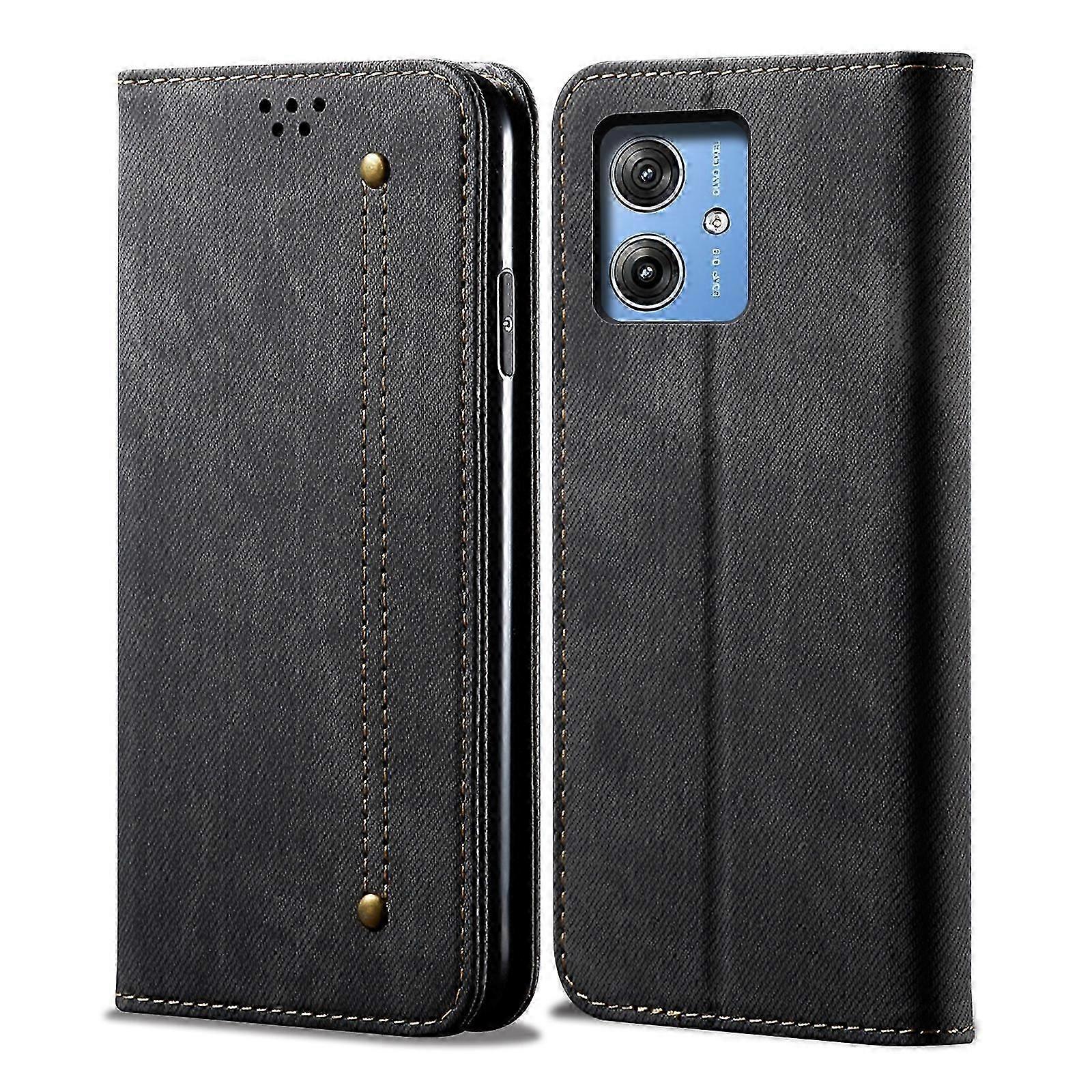 (New) Denim Texture Flip Leather Phone Case
