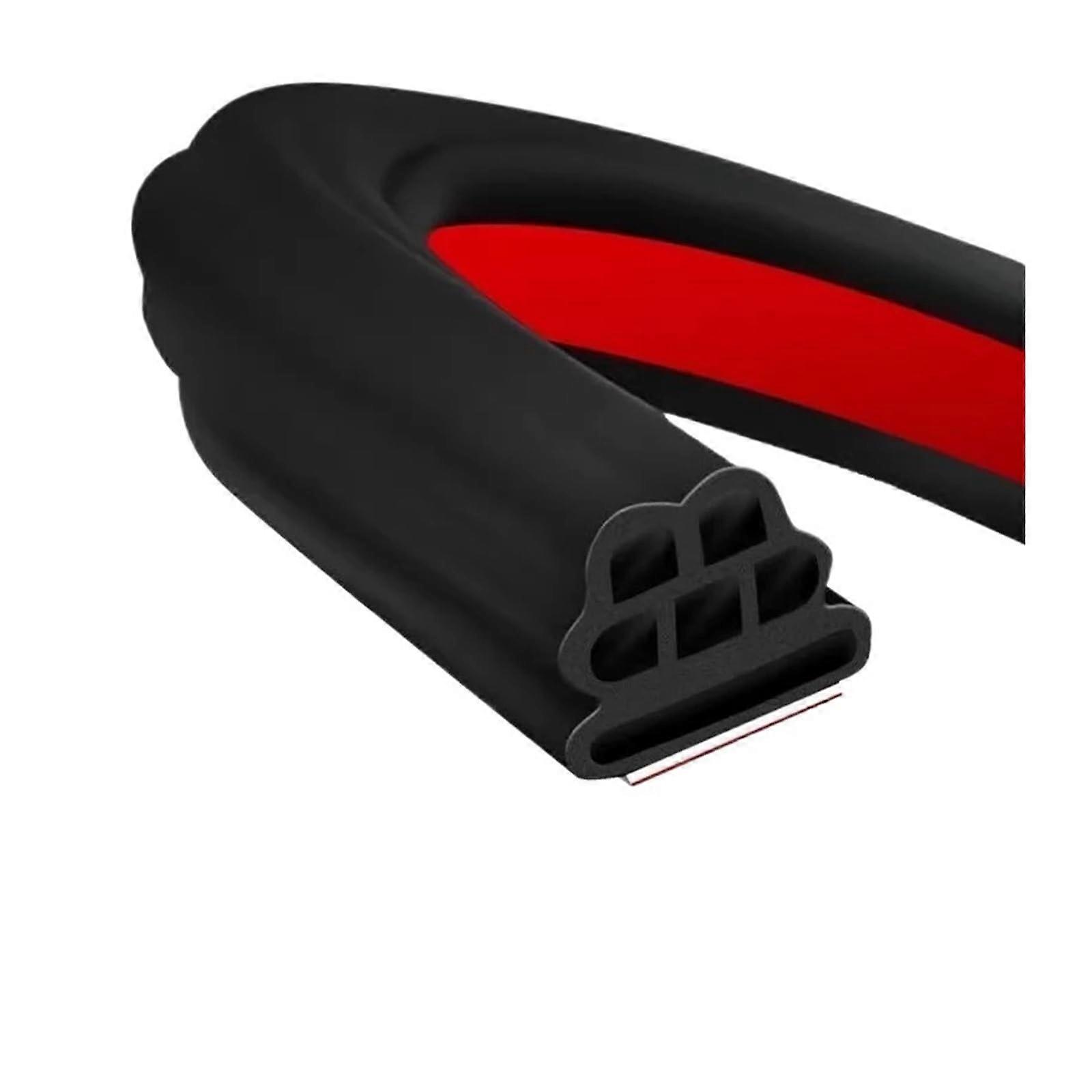 5M Car Rubber Door Sealing Strip Three-Layer L-Type Hood Seal EPDM Universal Noise-Insulation Auto Seal