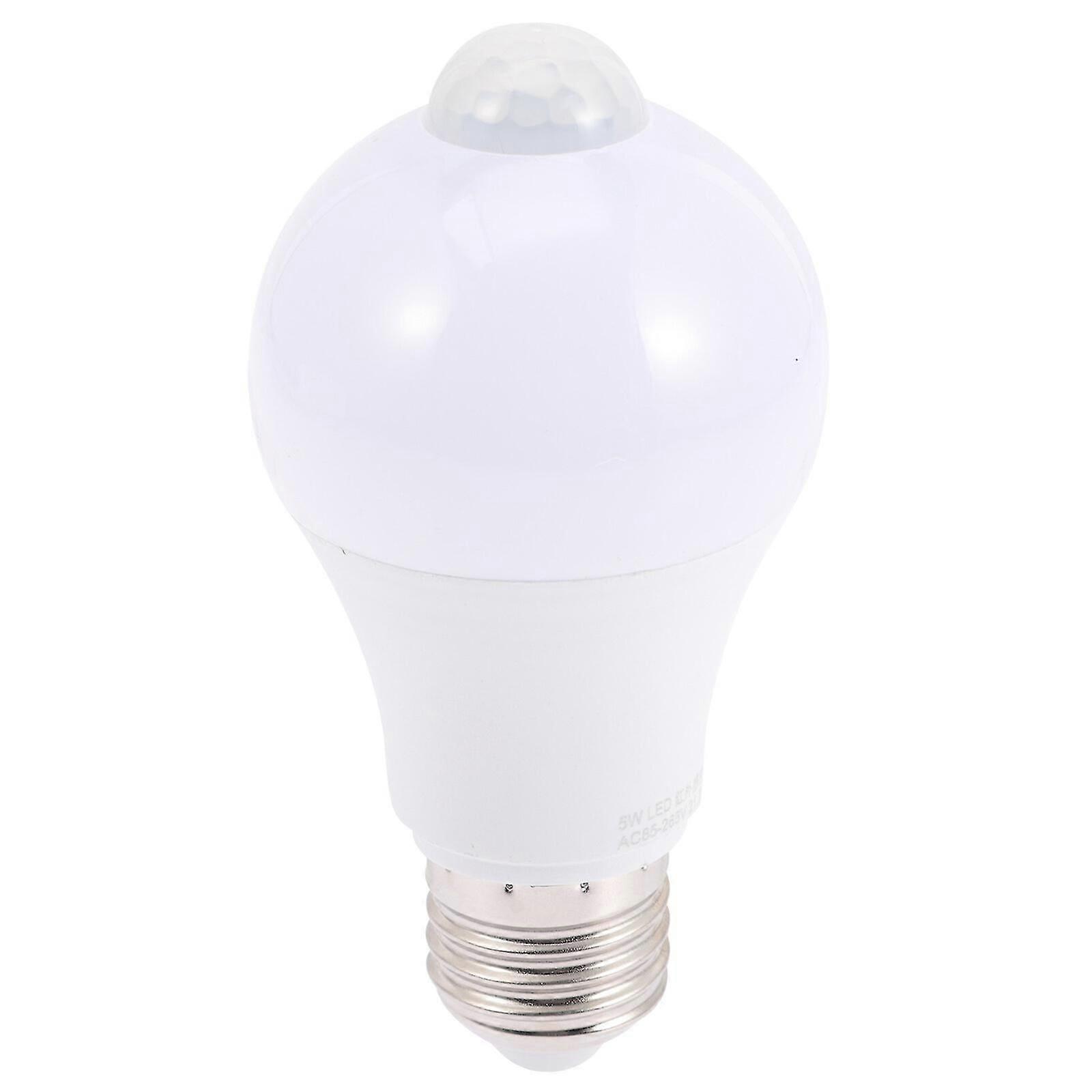 Led Sensor Light Bulb 7w Sensor Lamp Bulb E27 Screw Base Sensor Light Bulb