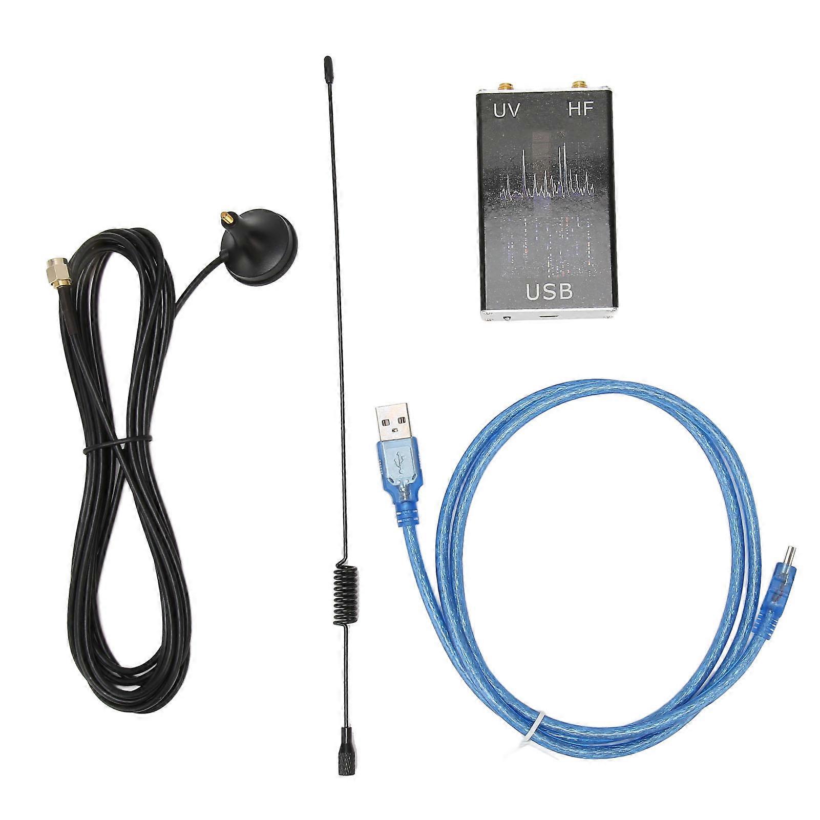 RTL SDR Radio Professional 100KHz‑1.7GHz UV HF USB Portable Full Band Receiver for Communication System