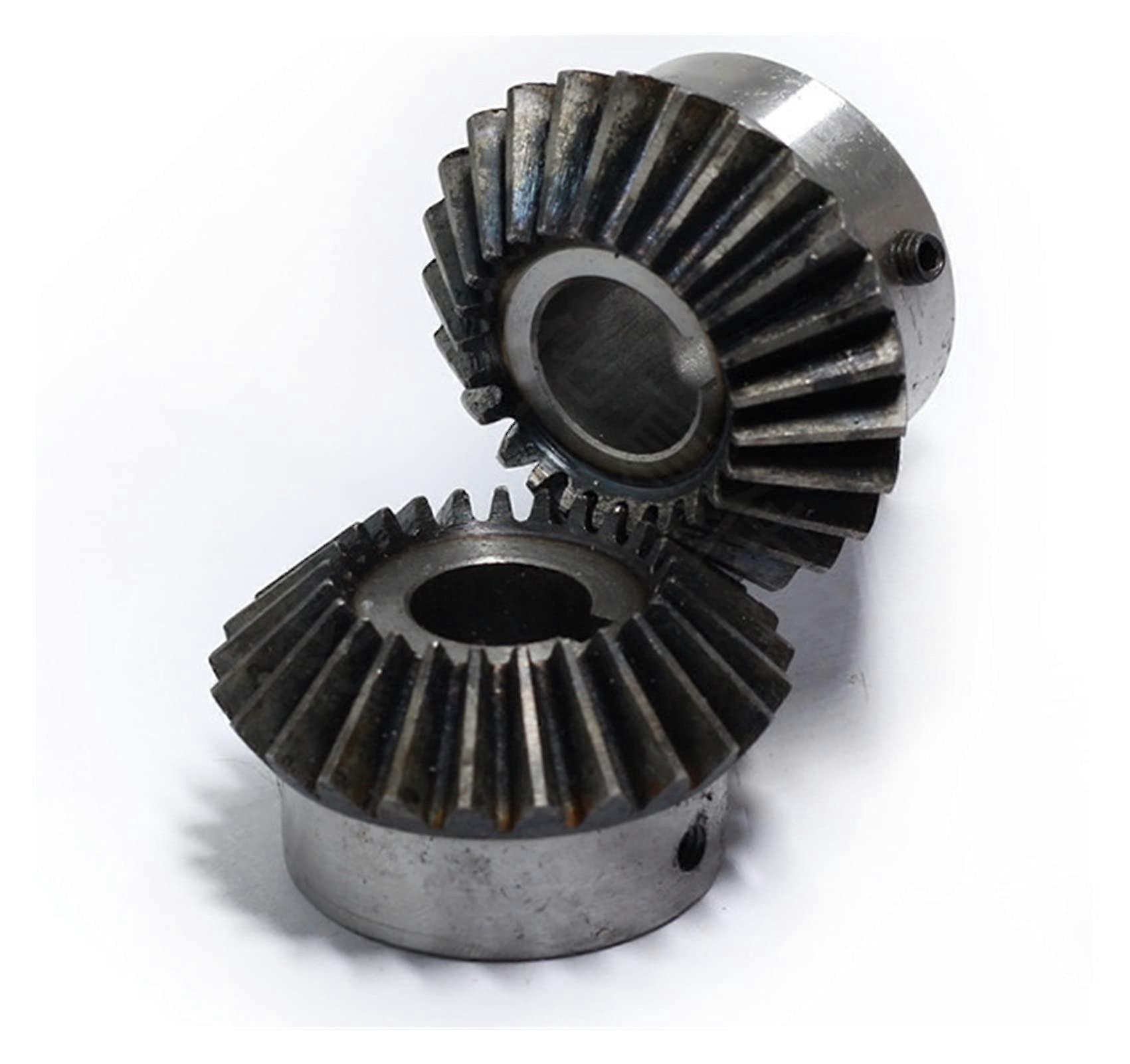 Bevel Gear 1M 20Teeth Inner Hole 5/6/7/8mm Pinion 90 Degrees Meshing Angle Steel Gears Screw Hole M5 (Hole Diameter : 6mm, Number of Teeth : 20 Teeth)
