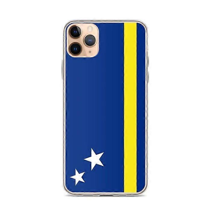 iPhone Case - Curaçao Flag - iPhone 11 Pro Max - Flexible - Multicolor - Transparent TPU