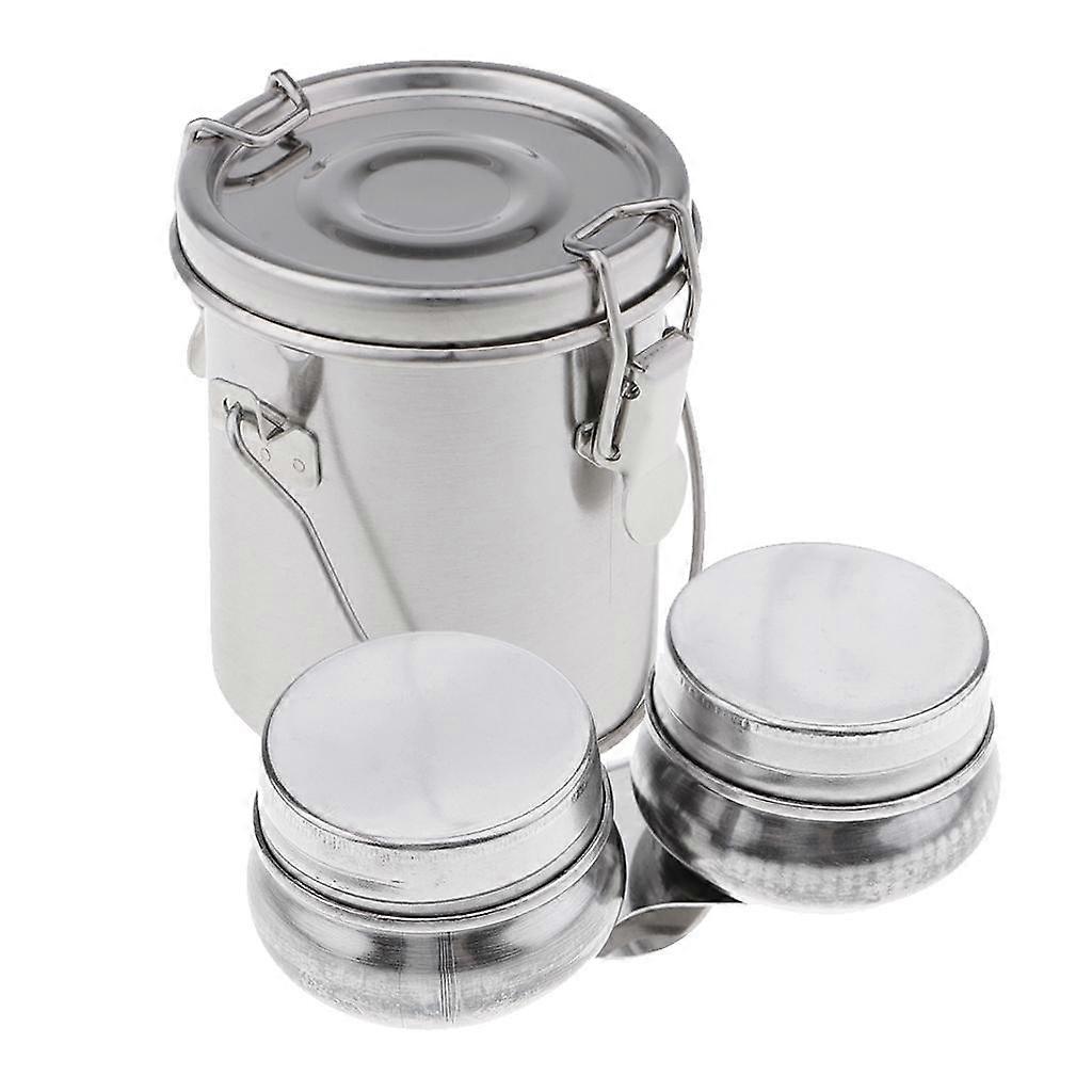 2x Stainless Steel Double Pallet Cup & -proof Brush Disc