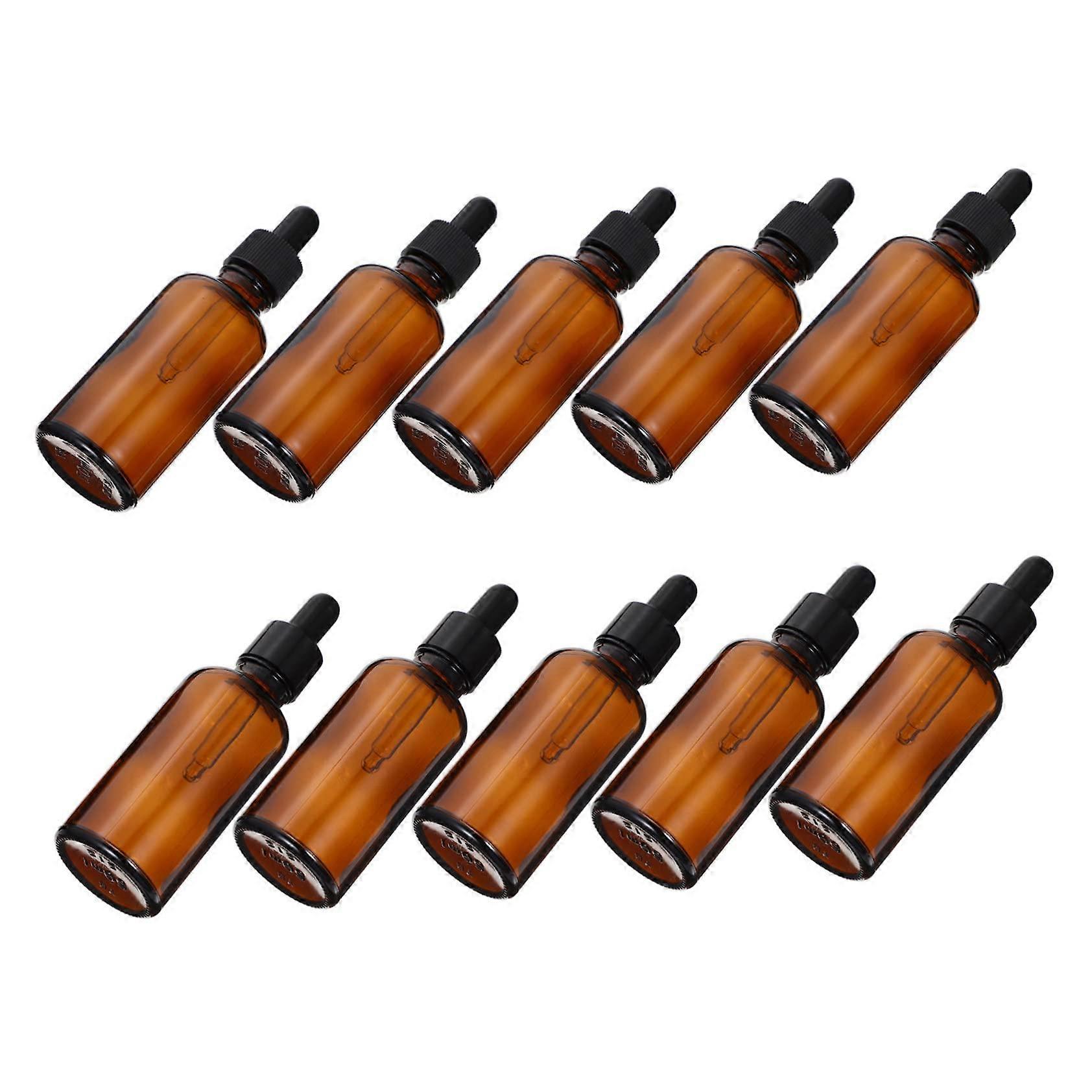 Essential Oil Bottles 10 Pack Mini Dropper Bottles 20ml Glass Oil Jars for Aromatherapy Ref: 8970