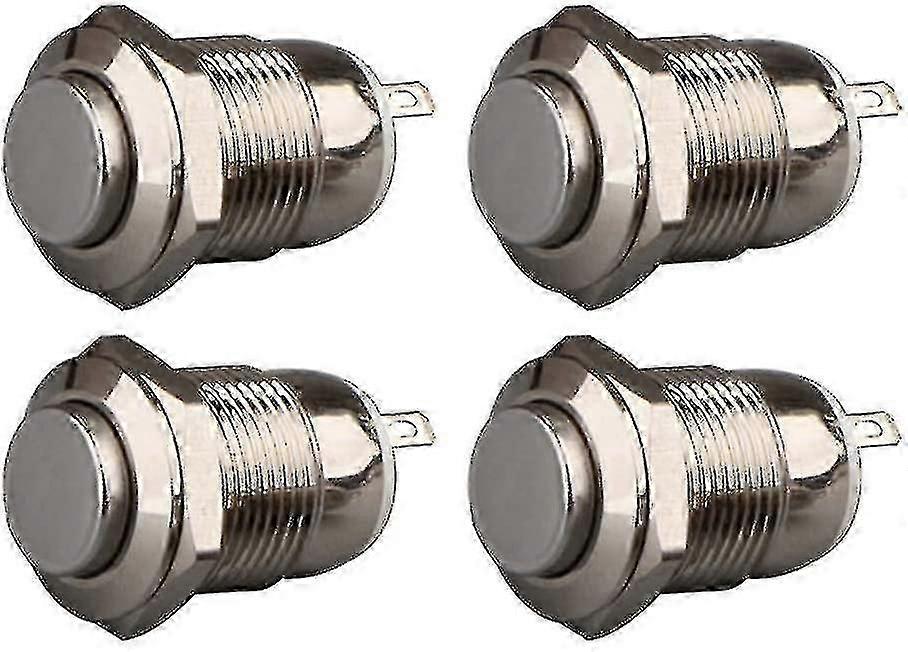 4 Momentary Push Button Waterproof Stainless Steel Pushbutton Switches