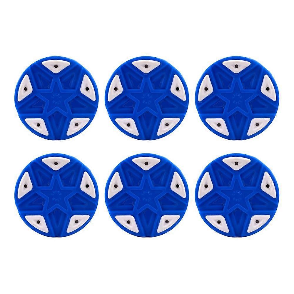 Pack of 6 Inline Roller Hockey Pucks for Sporty Training, Indoor and Outdoor