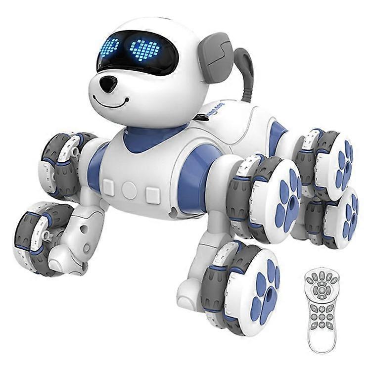 CV-D902 AI Stunt Robot Dog for Kids 8-Wheel Smart Programming RC Pet Dog Mechanical Model Toy