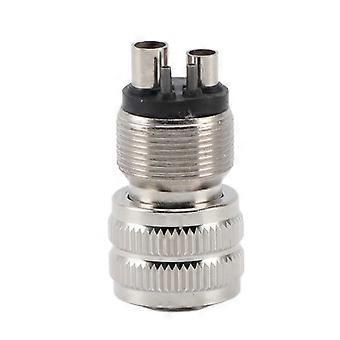Adaptateur de tuyau pour pièce à main dentaire haute vitesse, raccord convertisseur à connexion rapide par bouton-poussoir pour pièce à main standard, acier inoxydable