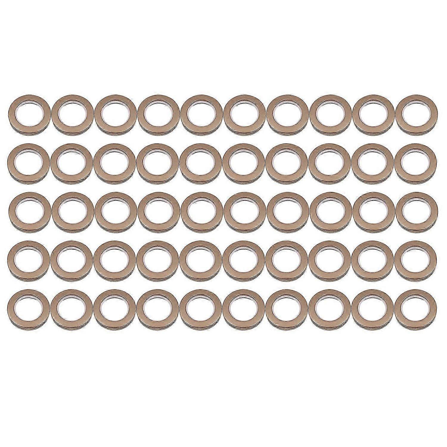 50 Pack Curtain Grommet, Inner Diameter 43mm Curtain Eyelet Rings Nanoscale Low Noise Roman Ring (C