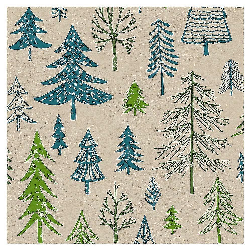 DANS LE BOIS Arbre de Noël Déjeuners Serviettes 3 plis Eco Friendly LQB