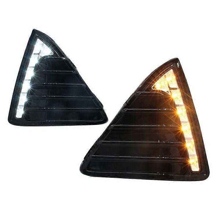 WINAUTO 1 Pair Compatible For Ford All-New Focus 2012-2014 LED Lamp Daytime Running Light with Yellow Light)