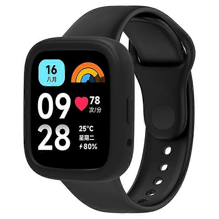Compatible For Xiaomi Redmi Watch 3 Active Silicone Strap Replacement Wrist Band with Watch Case