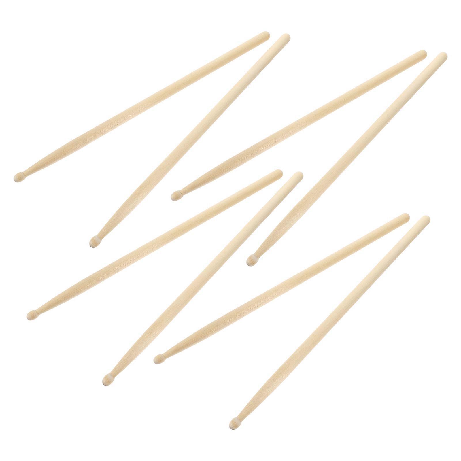 Here's a well structured product description for your **4 Pairs Maple Wood Drumsticks Jazz Drumsticks with Durable Coated Finish, Smooth Slip Grip,