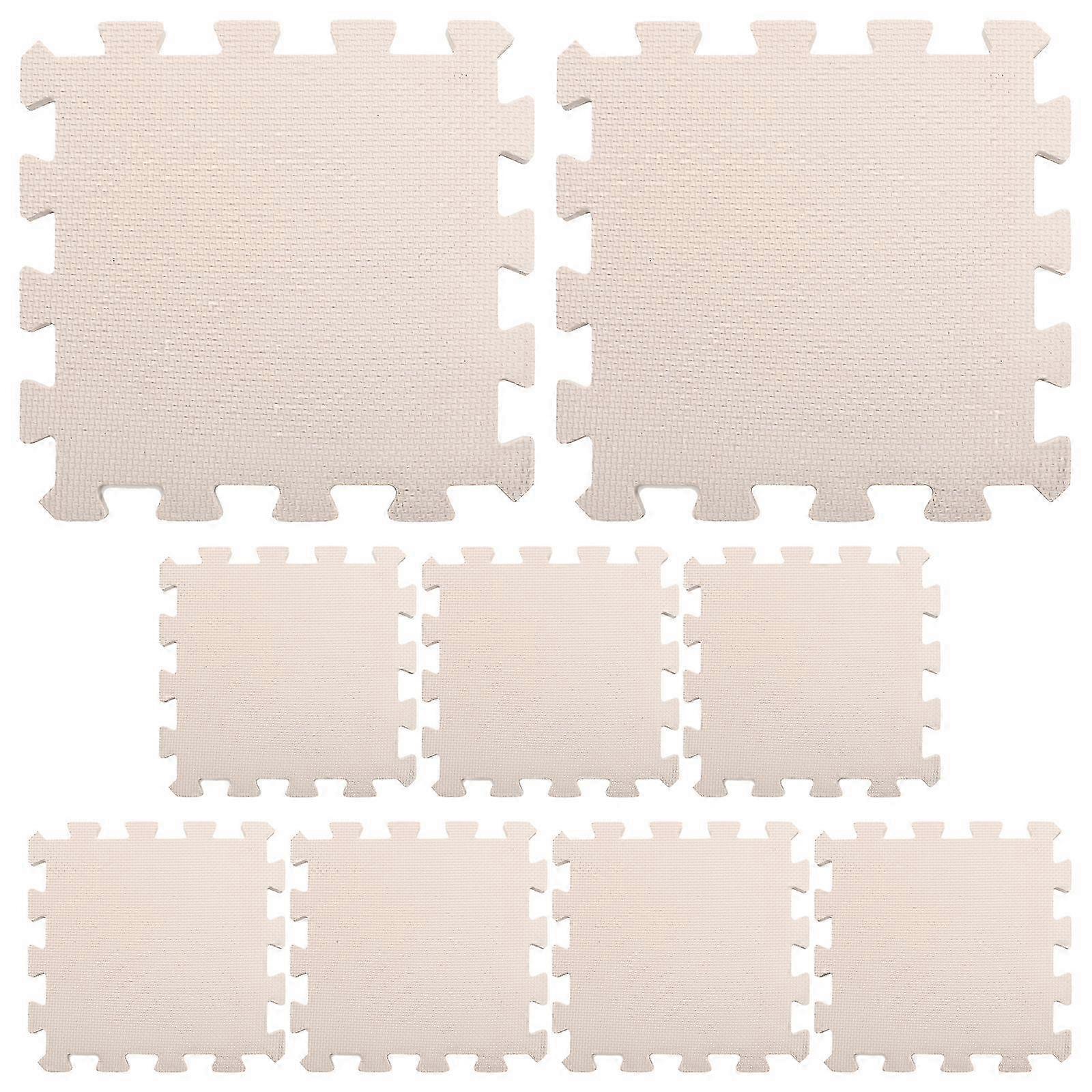 9Pcs Crochet Blocking Board Set, 31.5X31.5cm Knitting Foam Mats, Beige