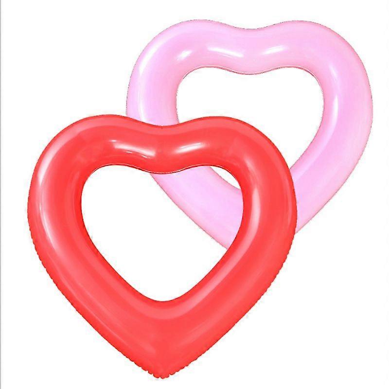 120CM Heart-Shaped Inflatable Pool Floats