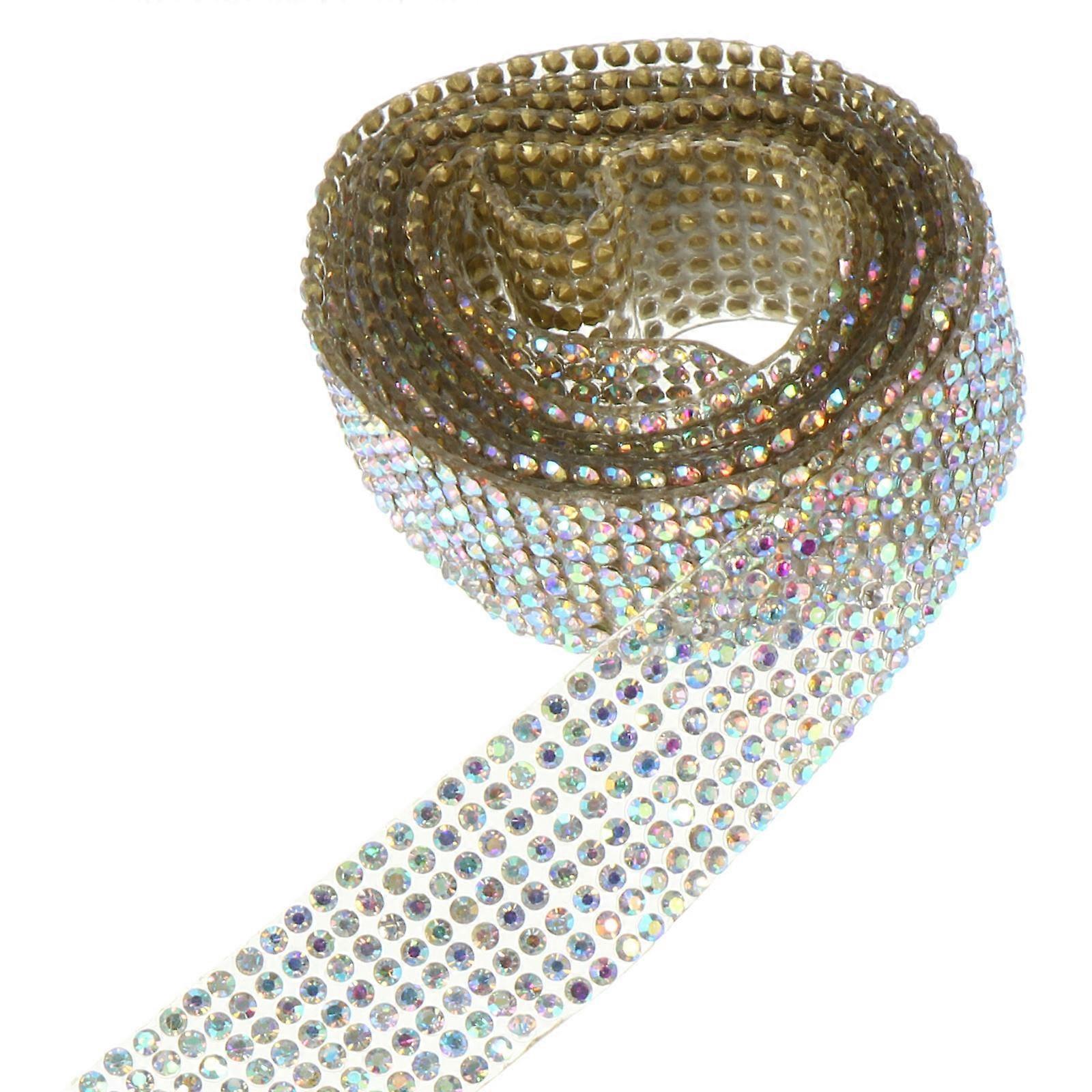 1 roll of Crystal Rhinestone Wraps Sparkling Tape Banding Belts