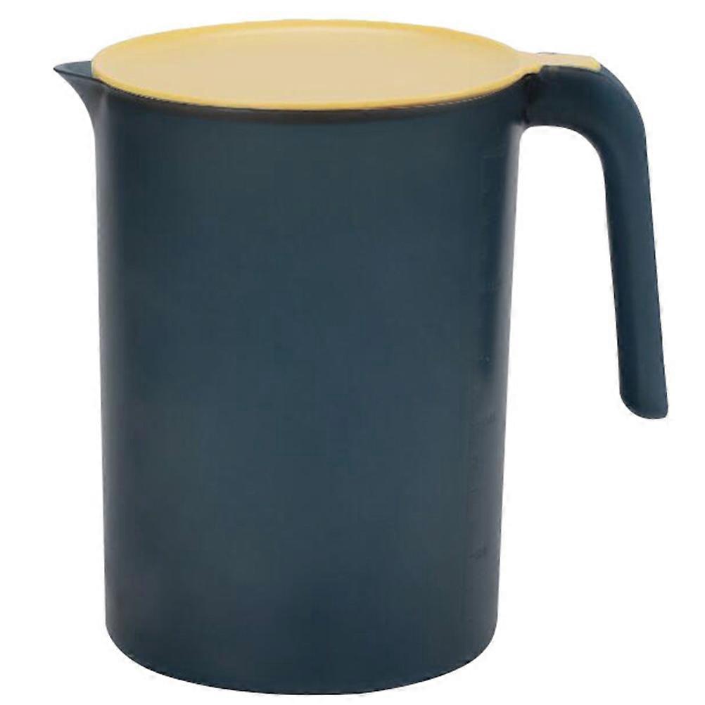 drink pitcher with lid, sturdy construction, designed for daily use