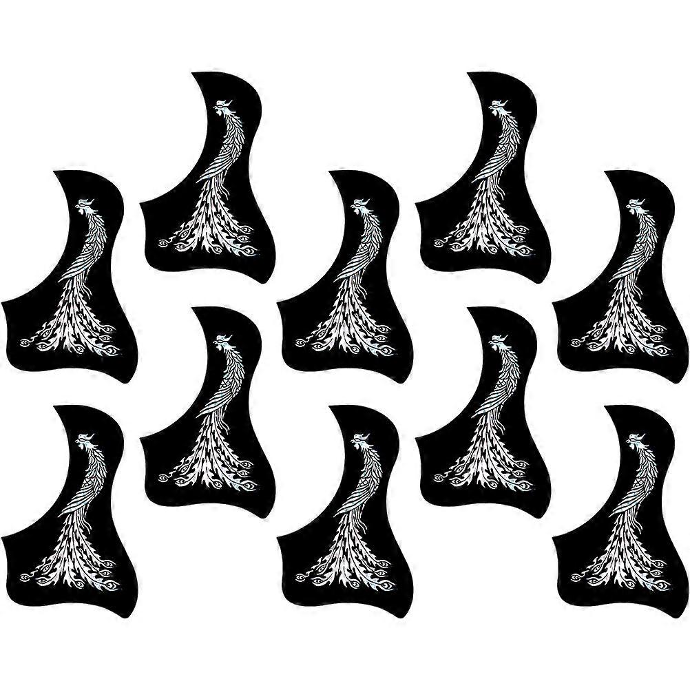Folk Guitar Pickguards Acoustic Guitar Protection Accessories 10Pcs Pattern