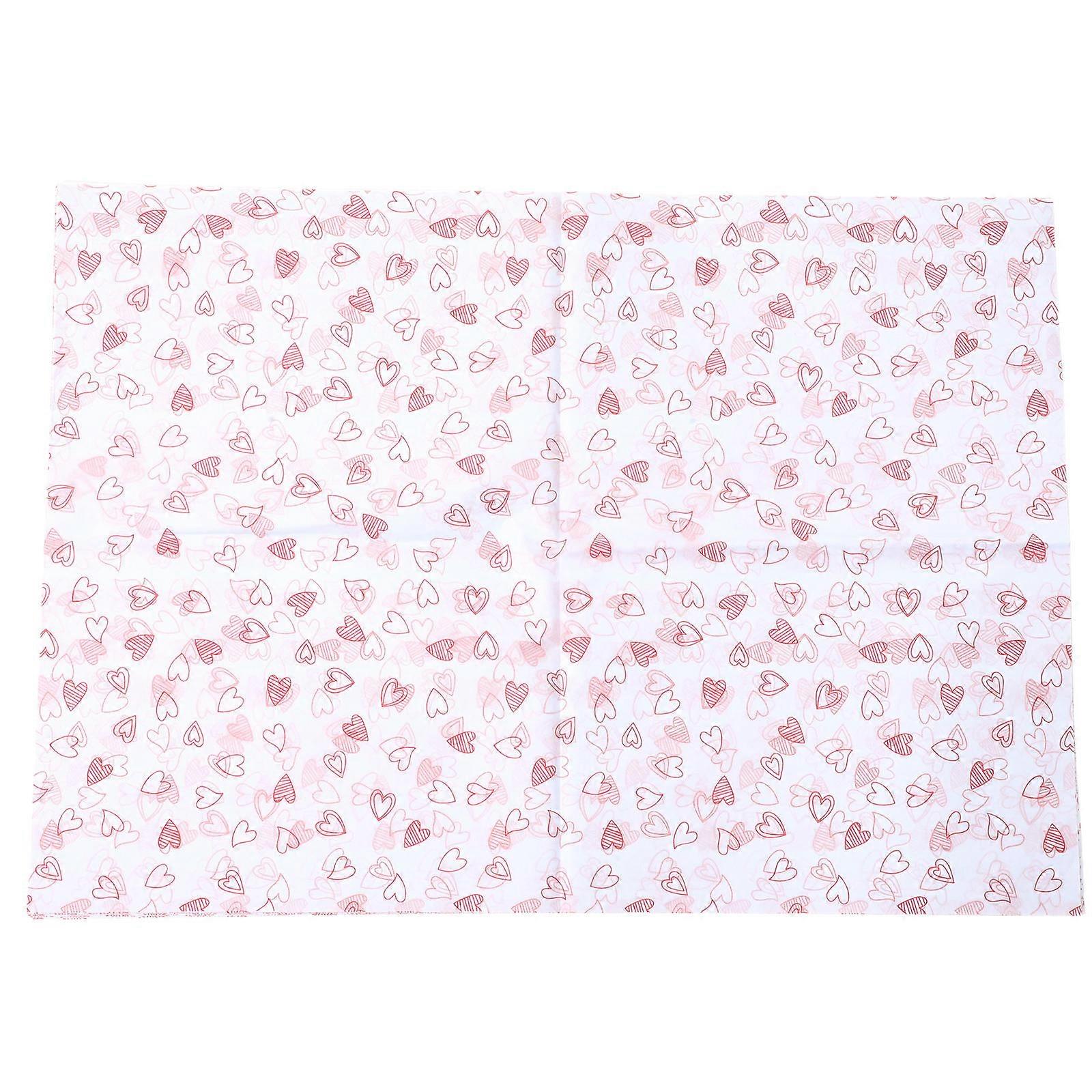 Heart Pattern Packaging Paper 28 Sheets Wrapping Paper