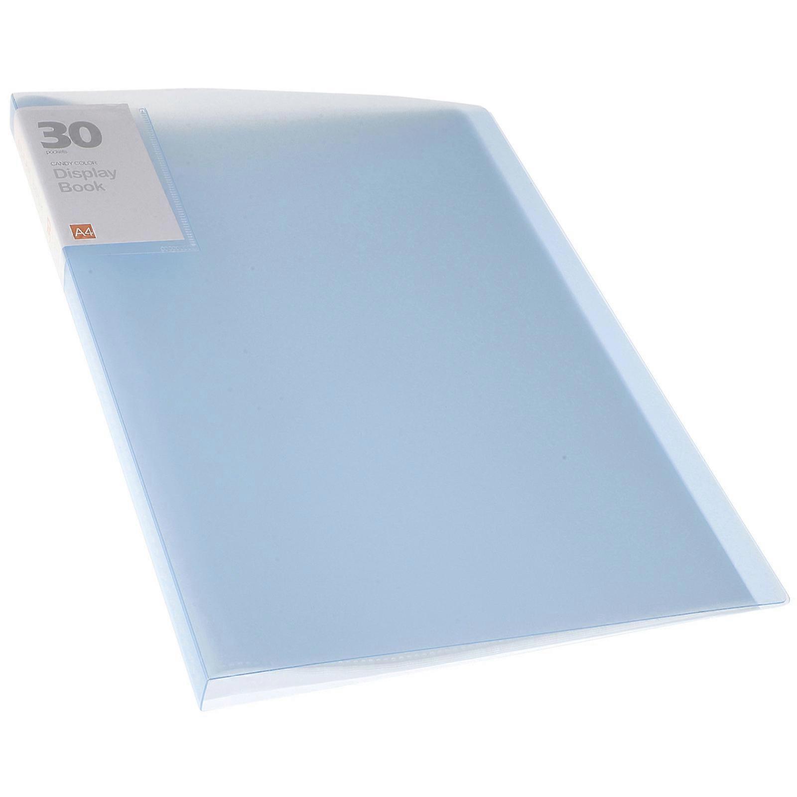 Organizer File Folder Multi-Function File Binder Folder School Use For Individuals Blue 29.7X21CM 30 Pages 1Pcs