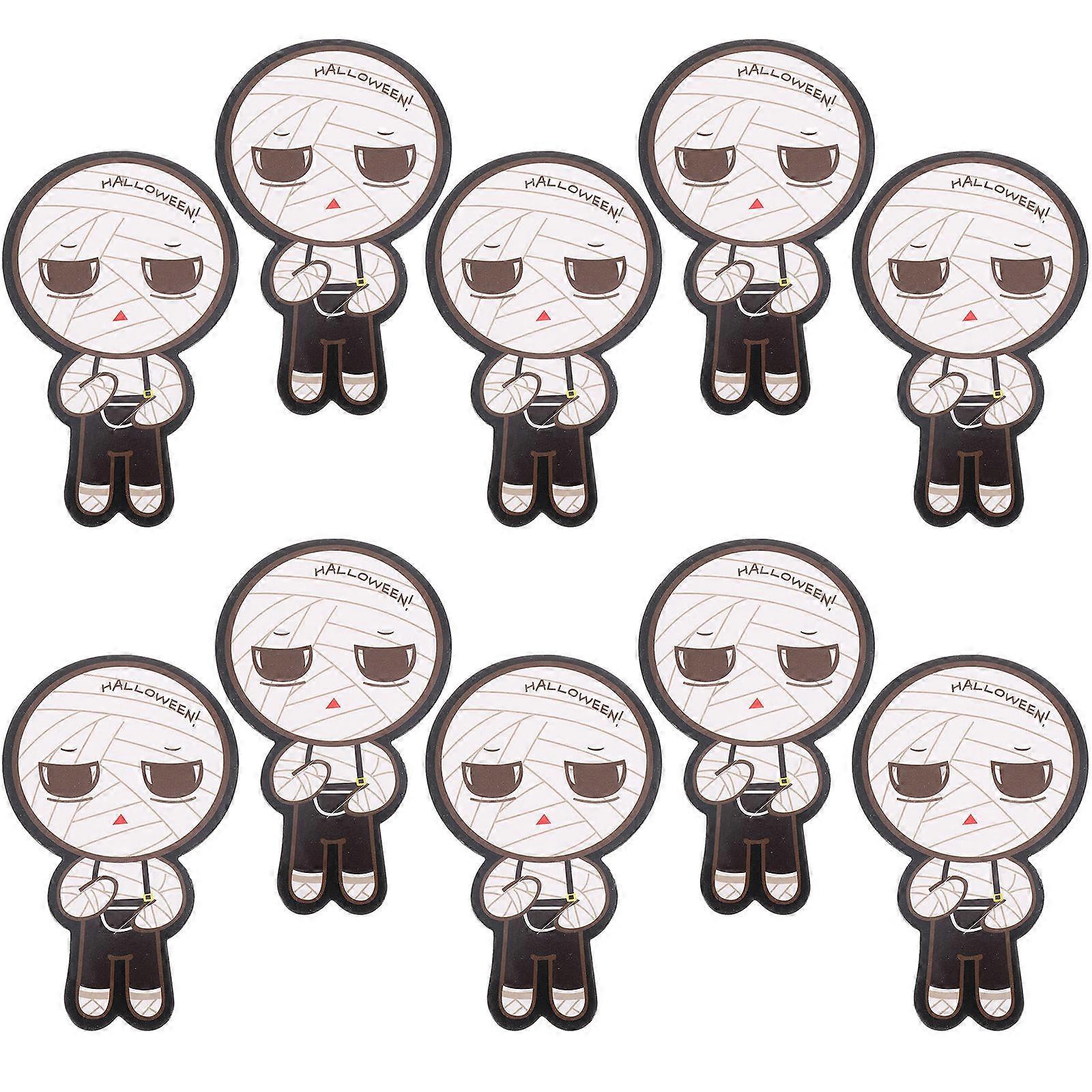 Halloween Lollipop Paper Cards Made of Paper for Displaying 50Pcs