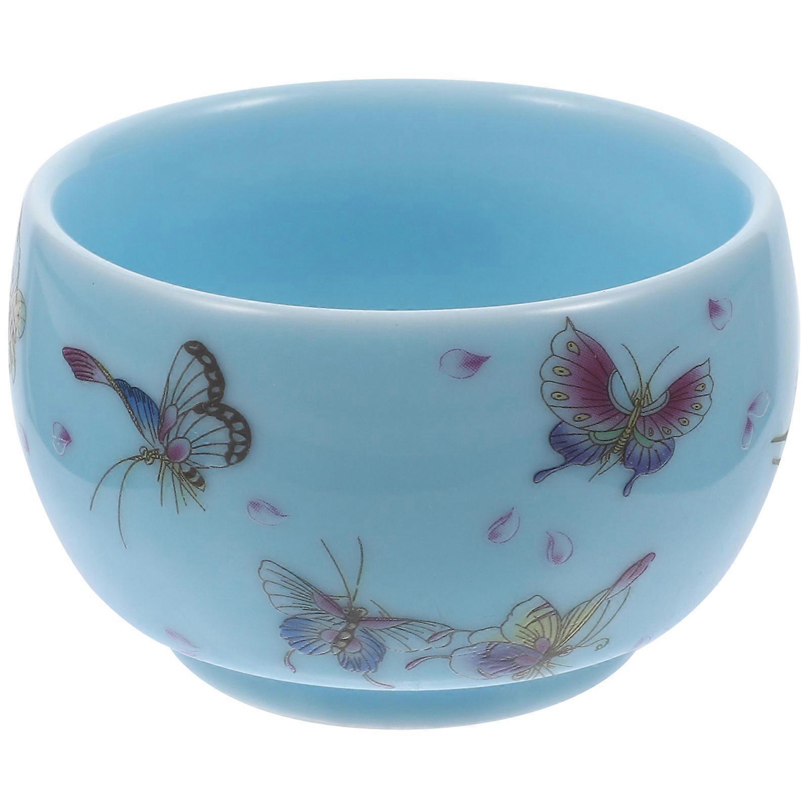 Ceramic Tea Cup Classic Style Home Use Stable Placement 3.14X3.14X2.04in 1Set