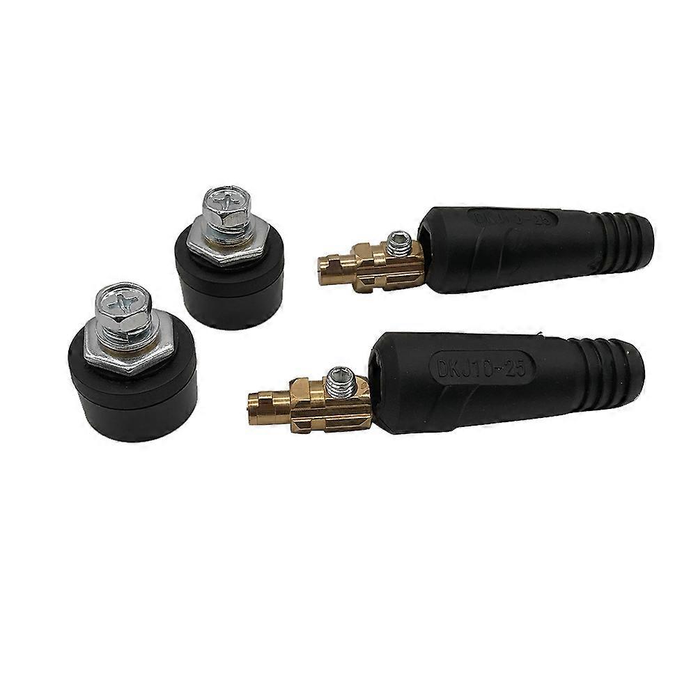Welding Plug Connector Quick Fitting Welder Accessories Black 8x5x5cm Connect Welding Output Terminal to Cable