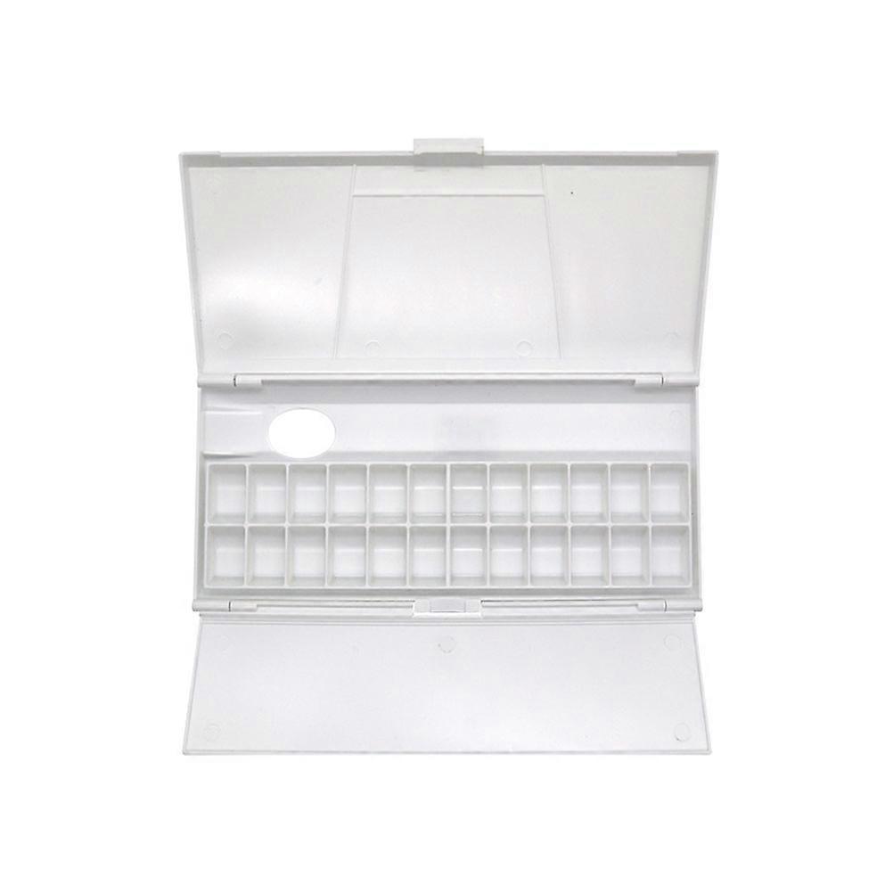 Color Mixing Box Foldable Watercolor Pigment Box Hobbyist 26.3X12.1X2.4CM 1Pack