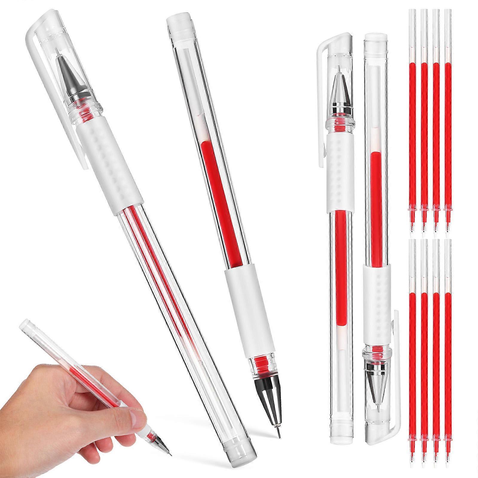 4 Pcs Durable Eyebrow Mapping Pens for Tattooing & Surgery Position Marking – Multi Functional, Replaceable Refill Markers for Precise, Comfortable