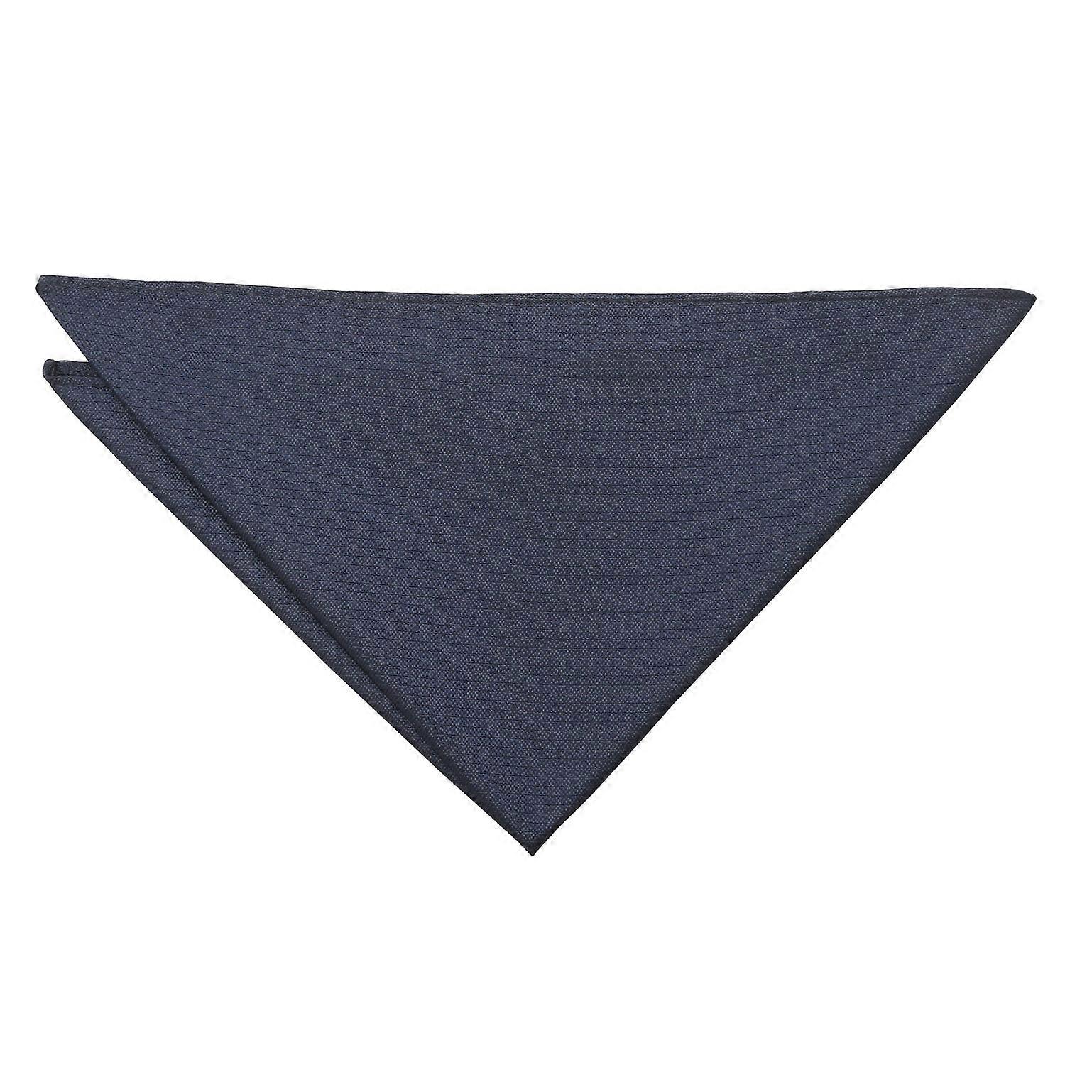 Navy Blue Non-Crease Textured Pocket Square