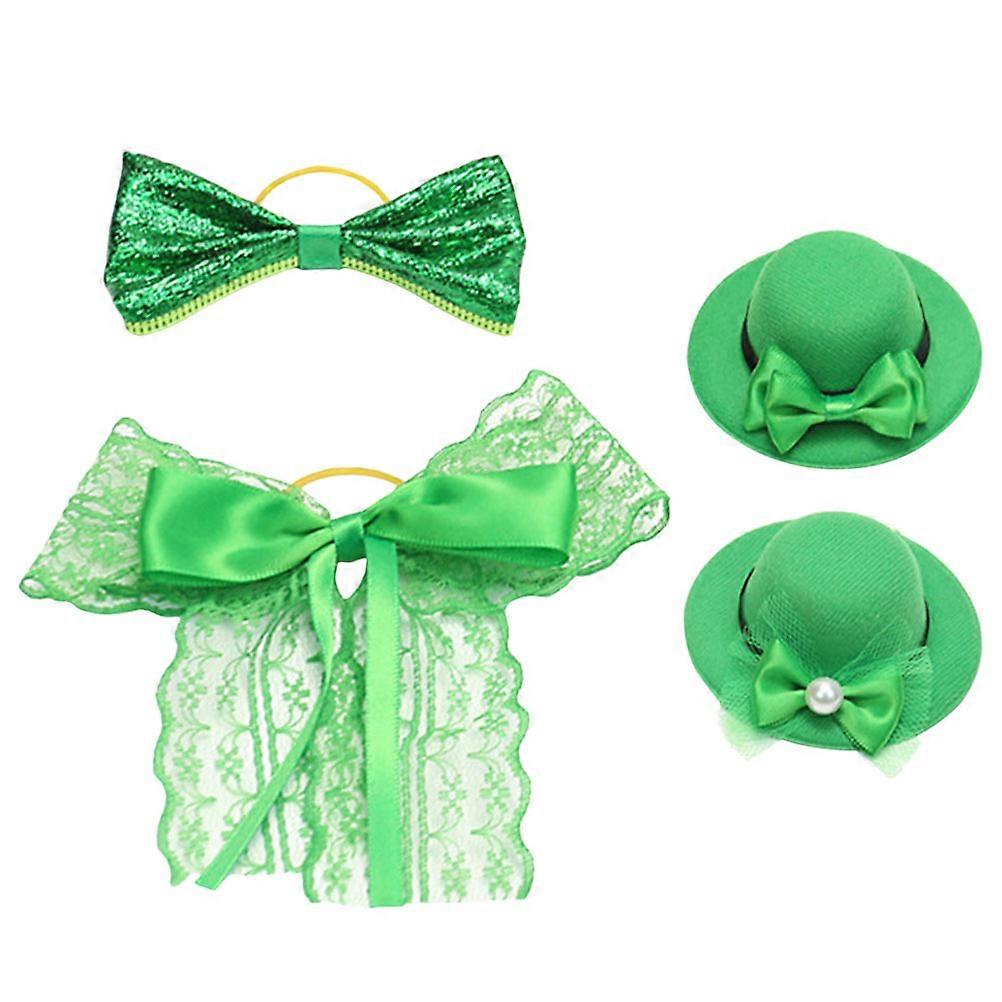 Patrick's Day Mini Hats Decorative Party Scene Layout Props 4Pcs