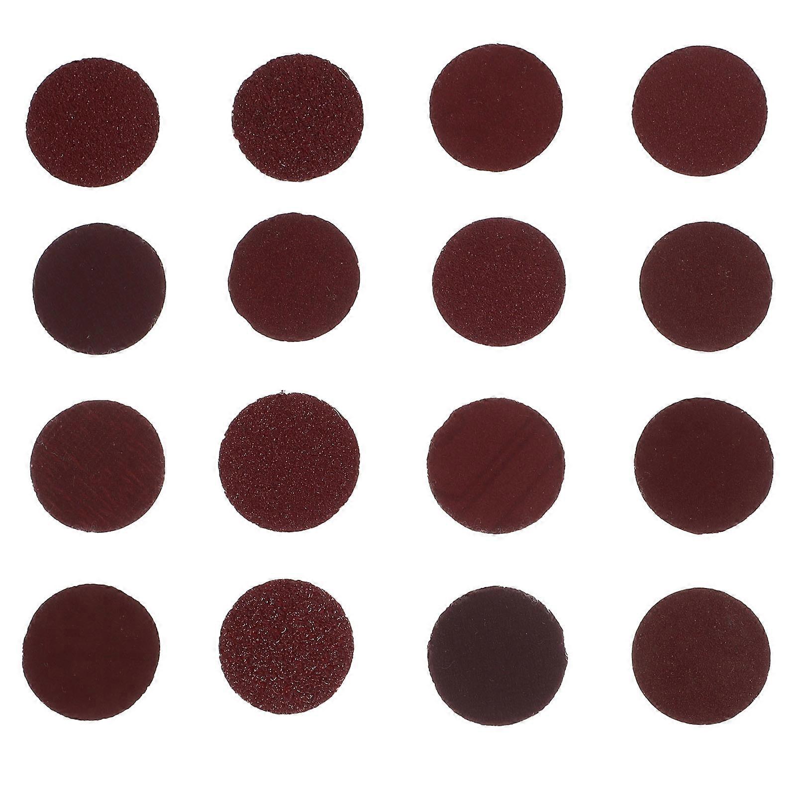Round Abrasive Sandpaper Pads For Diy Enthusiasts Deburring 2.50X2.50X0.10CM Prevent Clogging 160Pcs