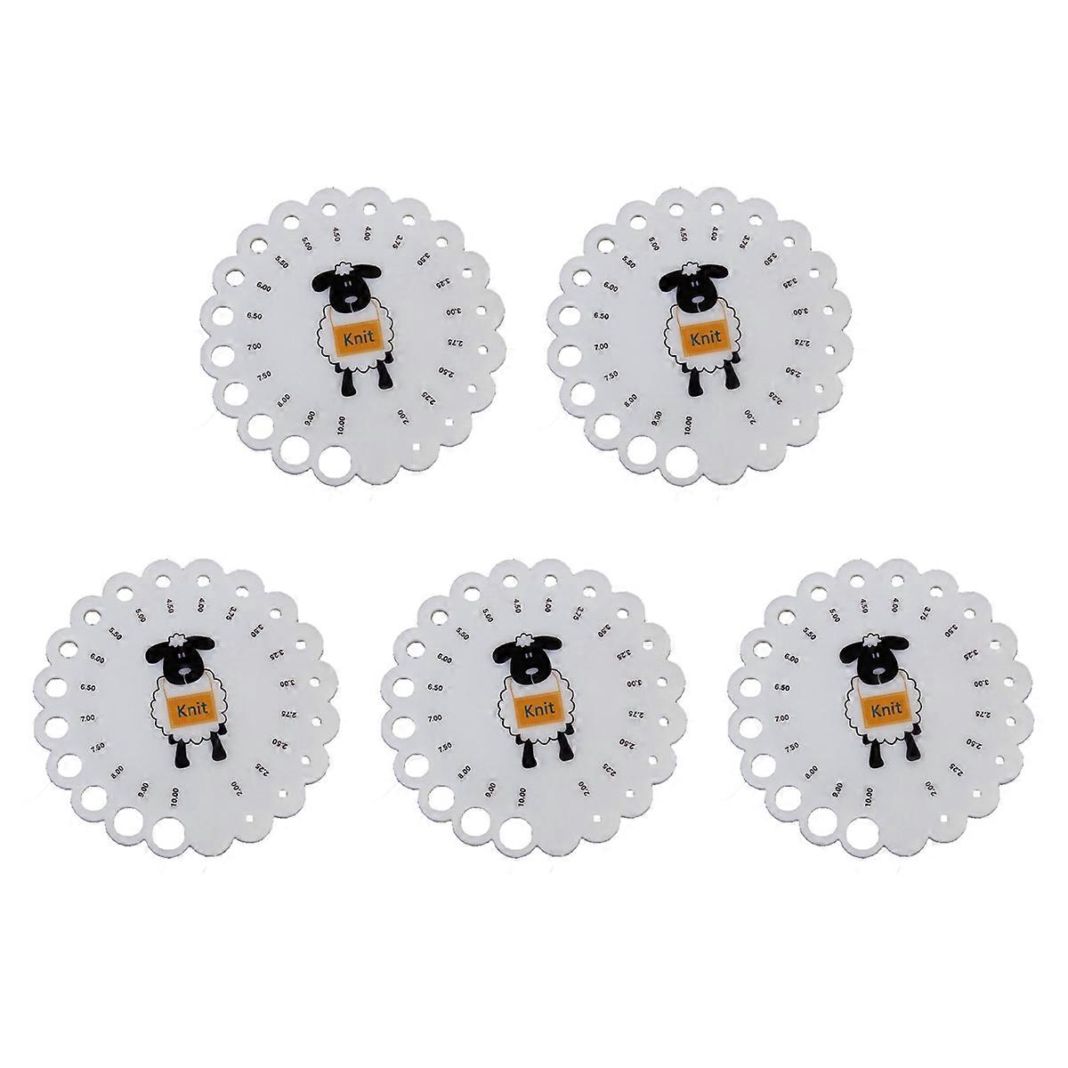 5X Knitting Needle Gauge Ruler