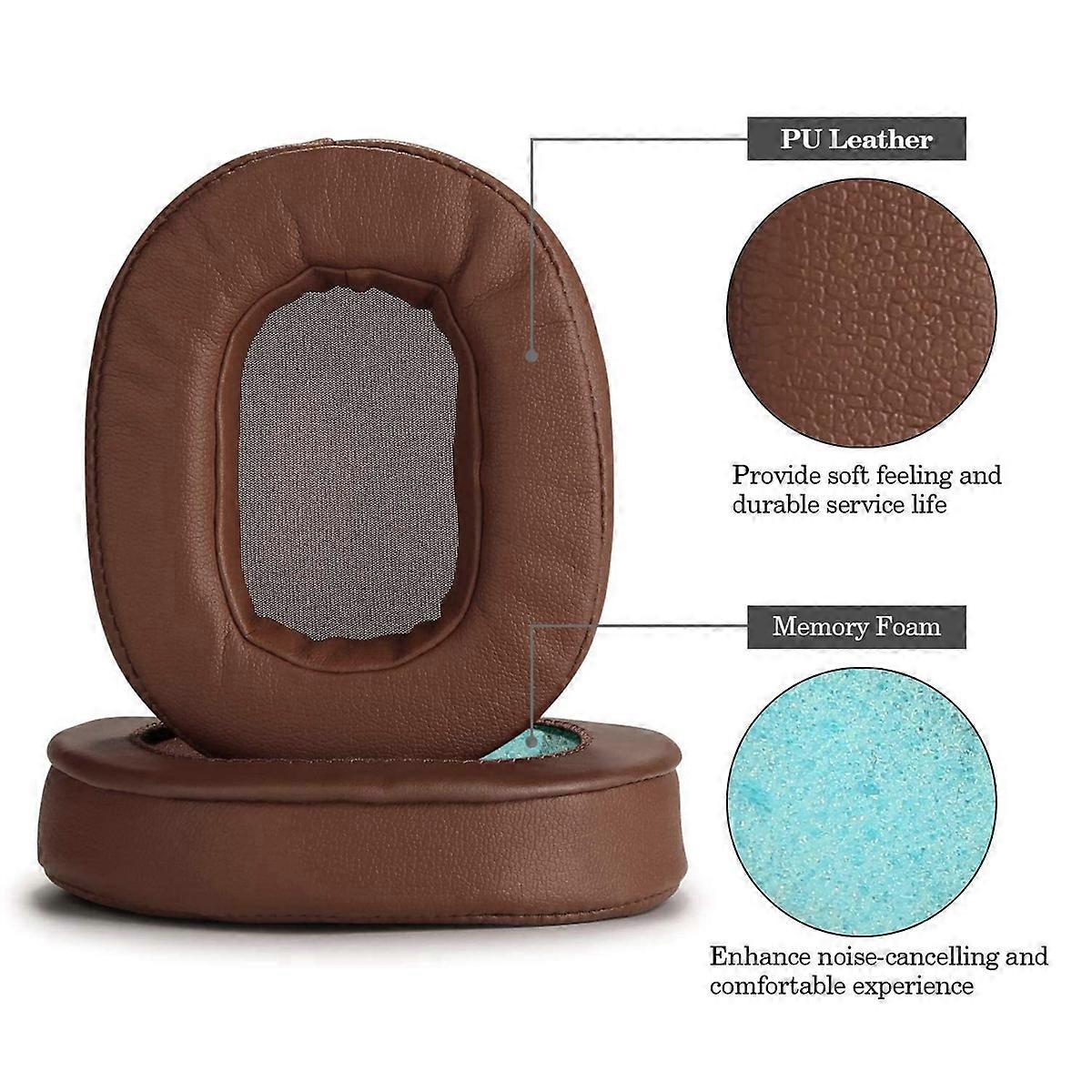 Replacement Ear Pads for M50X Fits M40X M30X Brown