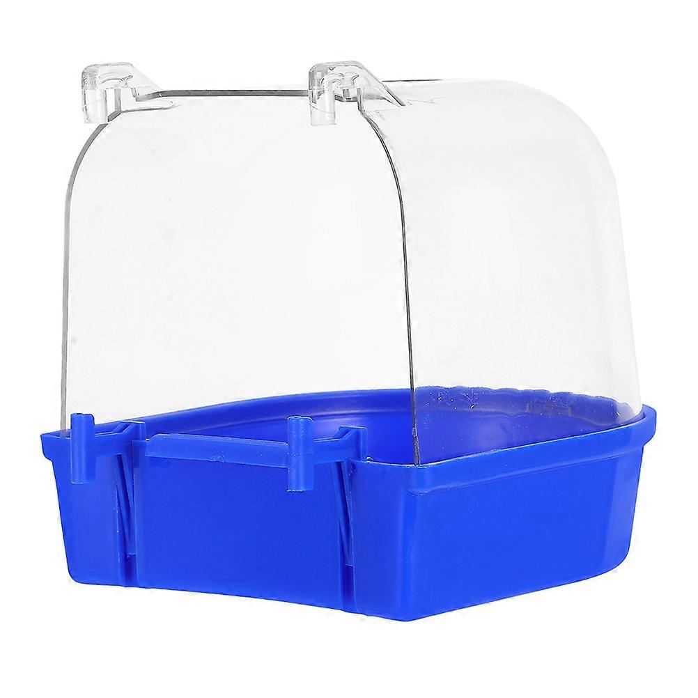 Small Bird Bathtub Plastic Parrot Bath for Cage Splashproof Design