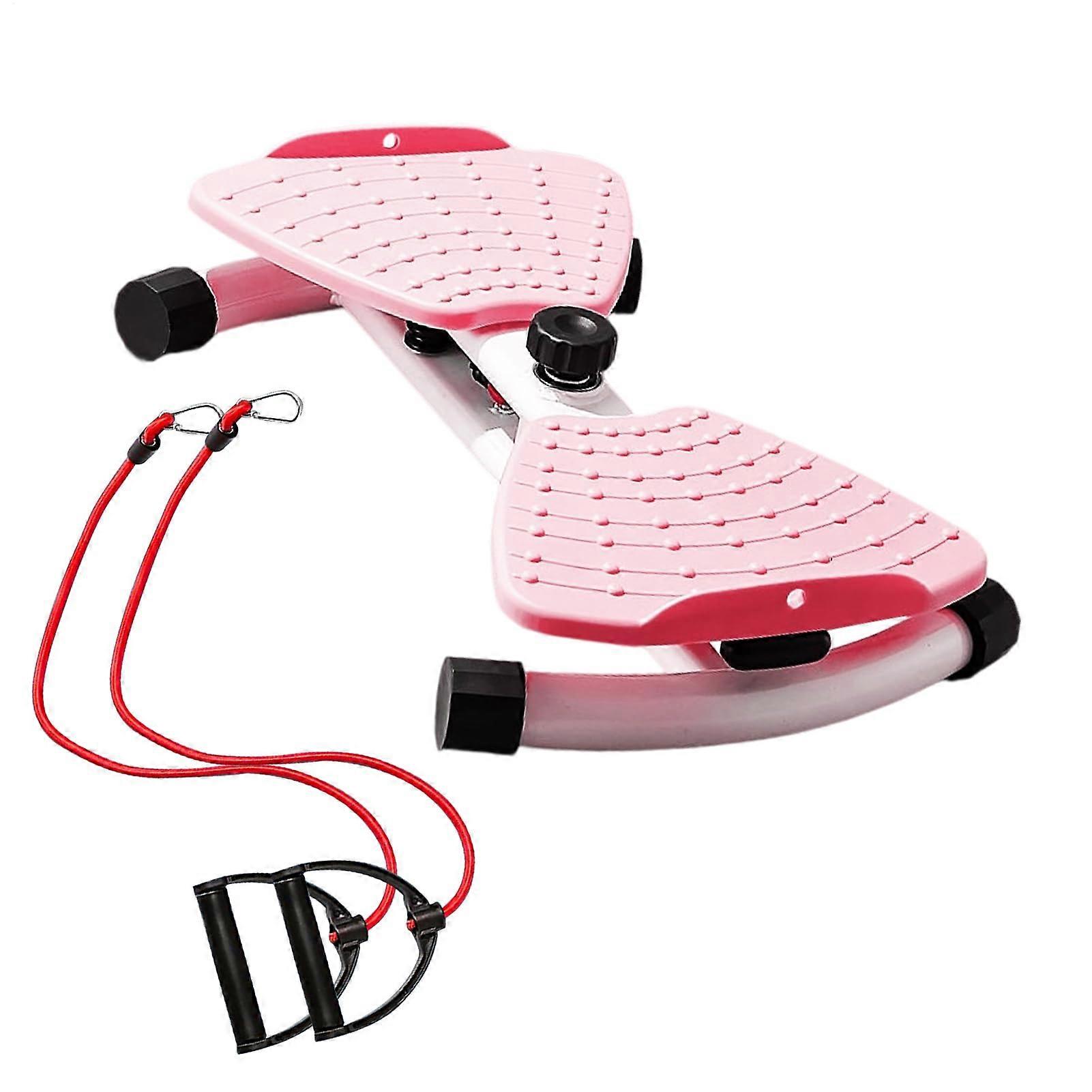 Twist Exercing Machine Abdominal Core Training With Resistance Bands Pink Quiet Cardio Home Gym Equipment