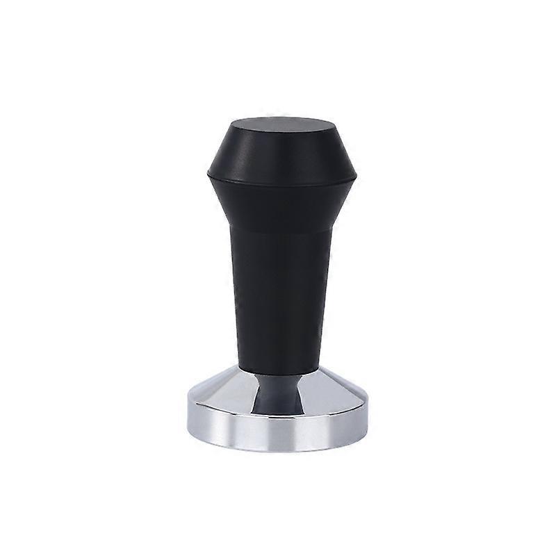 Coffee Tamper 51mm, Coffee Tamper with Black Silicone, Stainless Steel Tamper, Barista Espresso Tamper, Barista Accessories, Stainless Steel Flat Bas