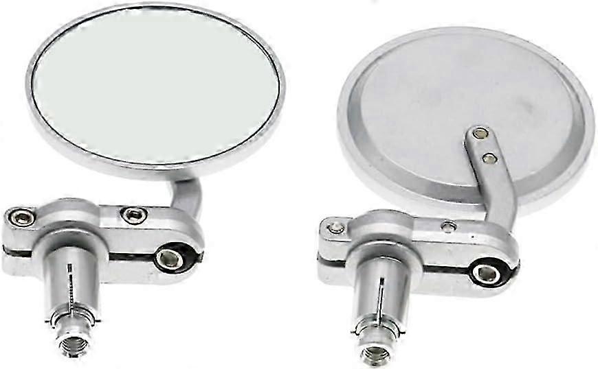 Motorcycle Mirrors 1 Pair Universal Motorcycle Accessories Rear View Mirror Black 22mm Handlebar End Scooter Side View Mirror
