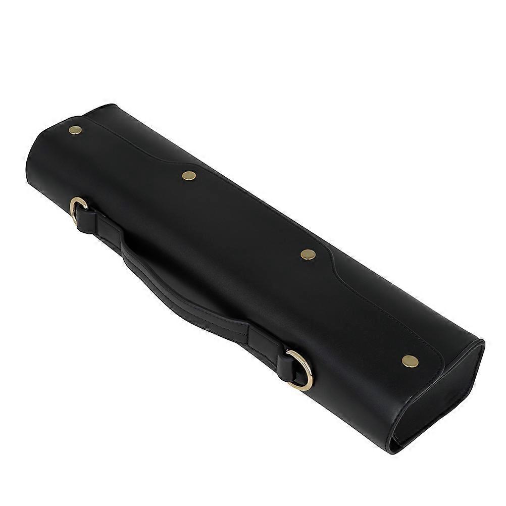 Waterproof Flute Handbag Diagonal Flute Shape Storage Box For Flute Outdoor Use Black 16.1X4.4X2.7in 1Pc