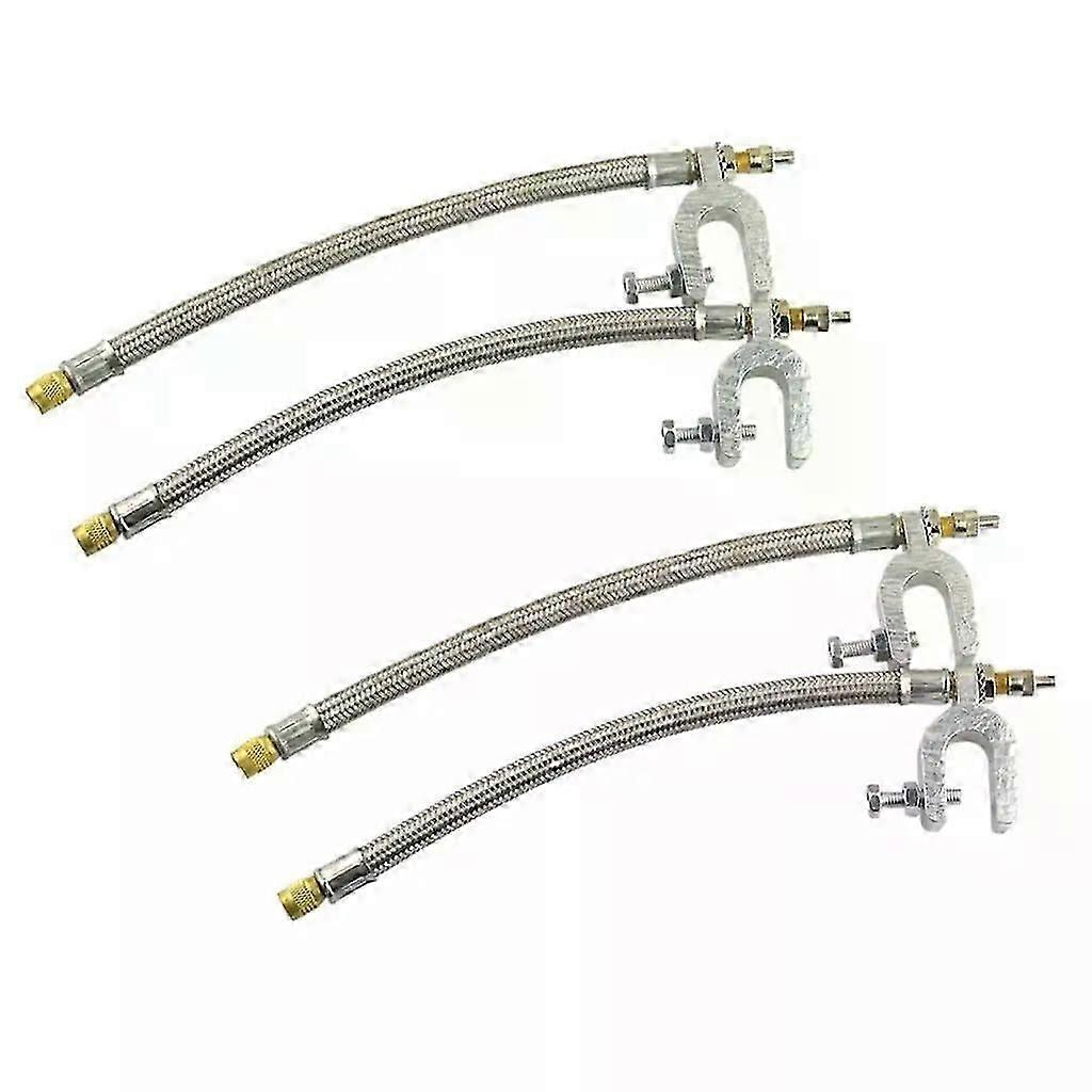 4 Pcs Tyre Tire Inflation Valve Stem Extention Converter Hose Fit For  Car RV Van
