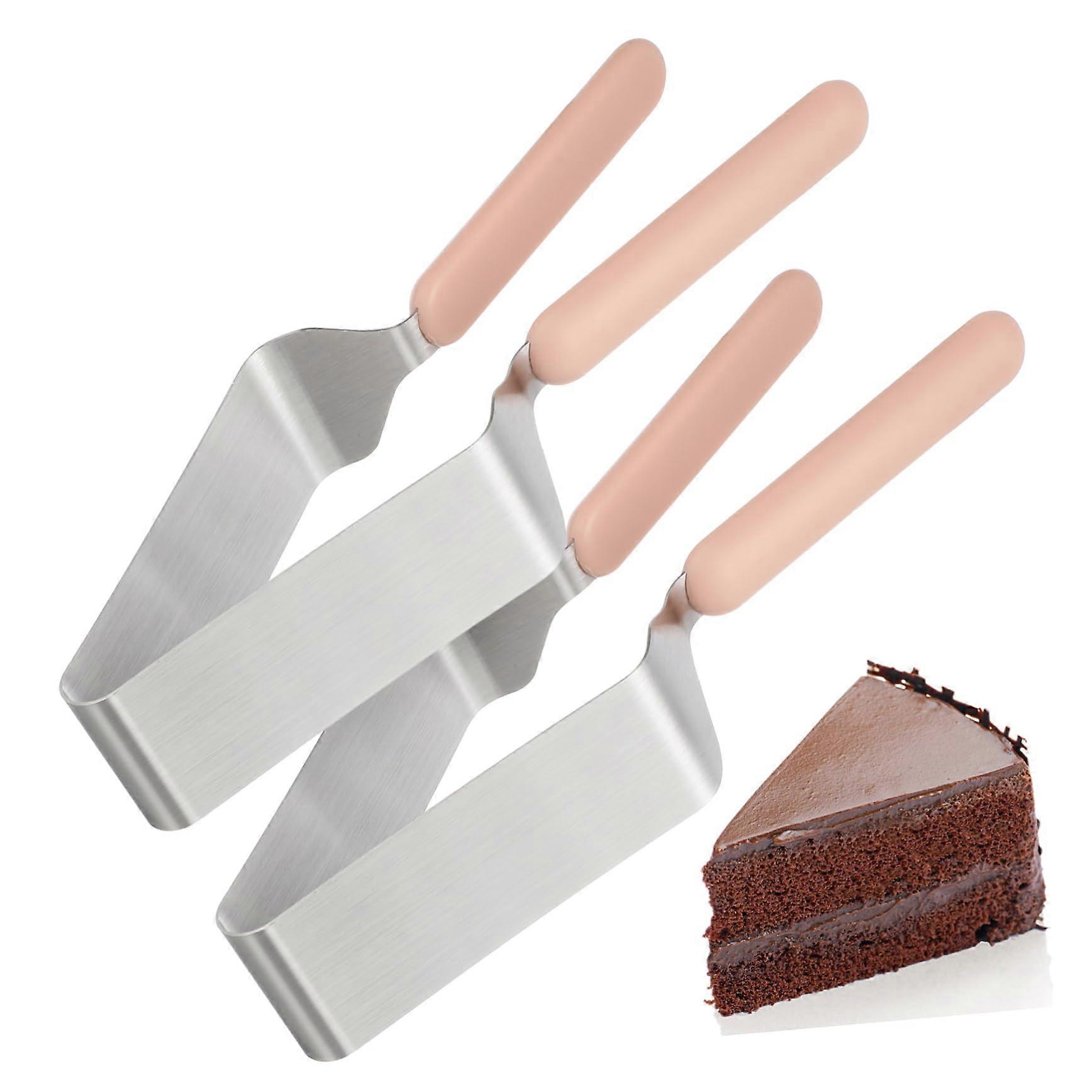 Ergonomic Cake Cutter Set of 2 - Durable Precision Slicing Tool for Cakes, Pastries, and Cookies - Space-Saving Design