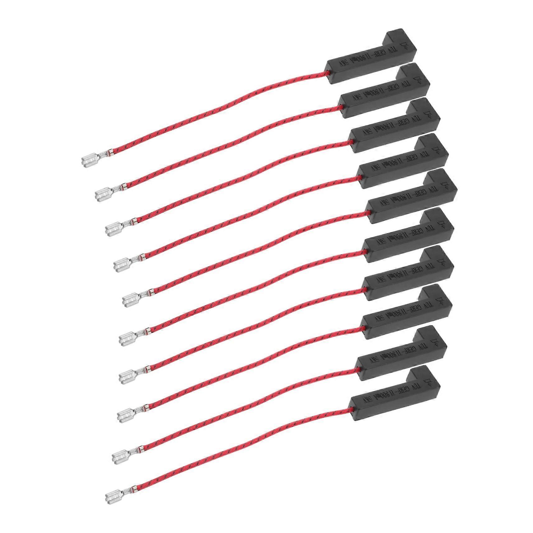 Microwave Oven Parts 10-Piece Replacement Set, Microwave Fuses and Spare Parts, Compatible With Most Ovens