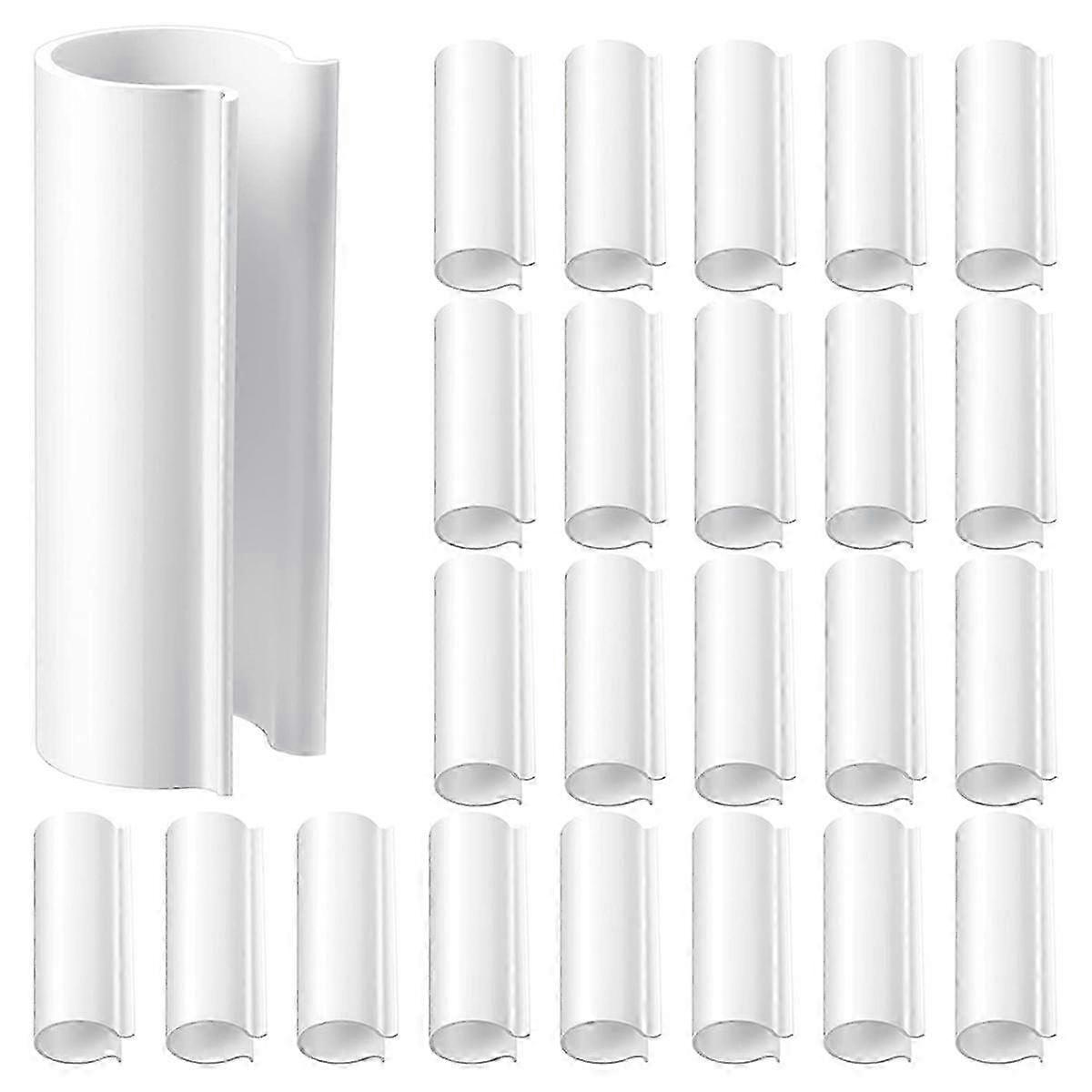 32 Piece Snap Clamp for PVC Pipe Greenhouses, Row Covers, Pool Cover Clips, Shelters, Bird Protection (for 1/2 Inch PVC Pipe)