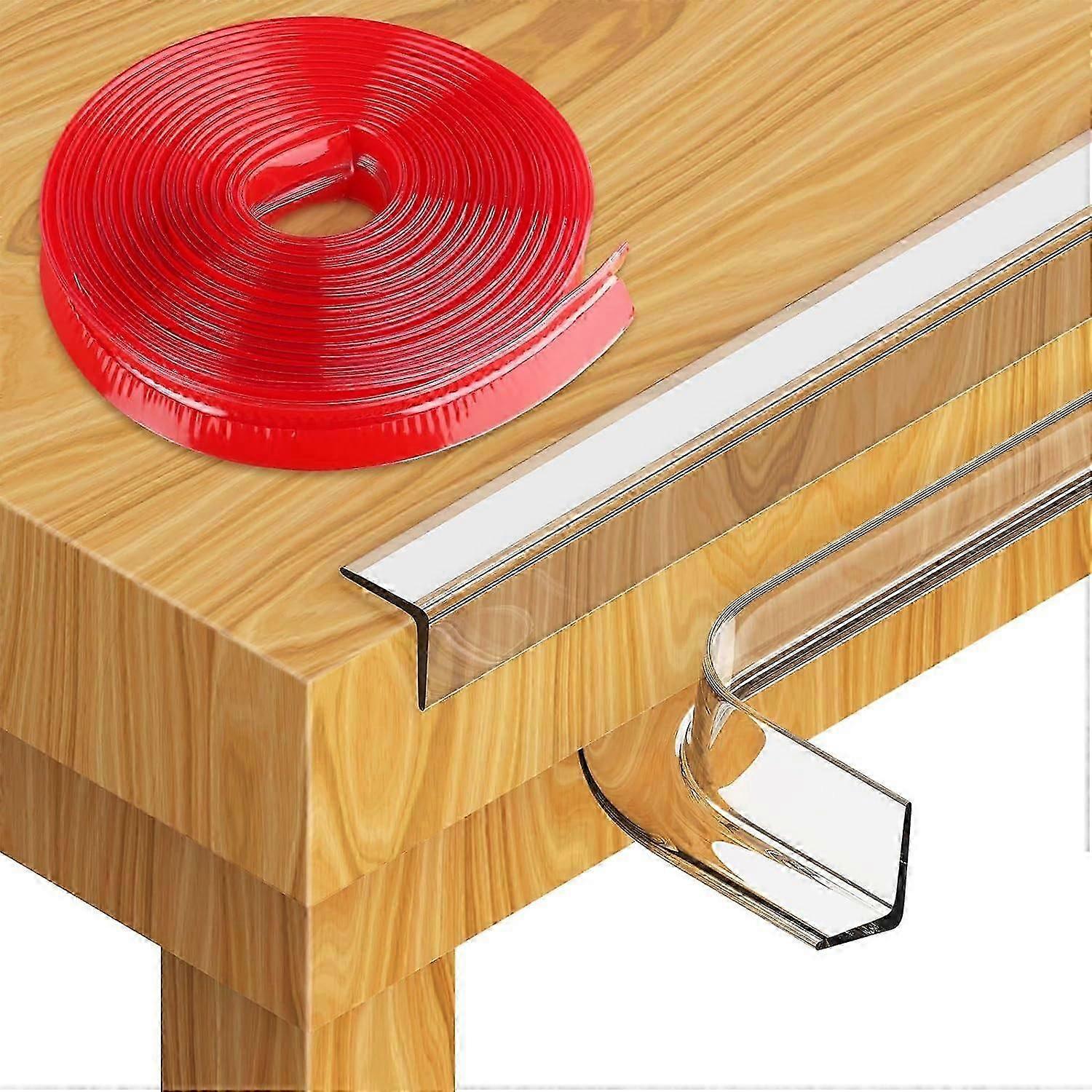 Baby Proofing, Silicone Edge Protector Strip, Soft Corner Protectors for Kids, Tape Adhesive Corner Protectors for Furniture Against Sharp Corners fo